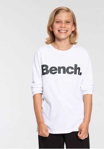 Bench. Langarmshirt »Basic«, mit Druck in Kontrastfarbe kaufen