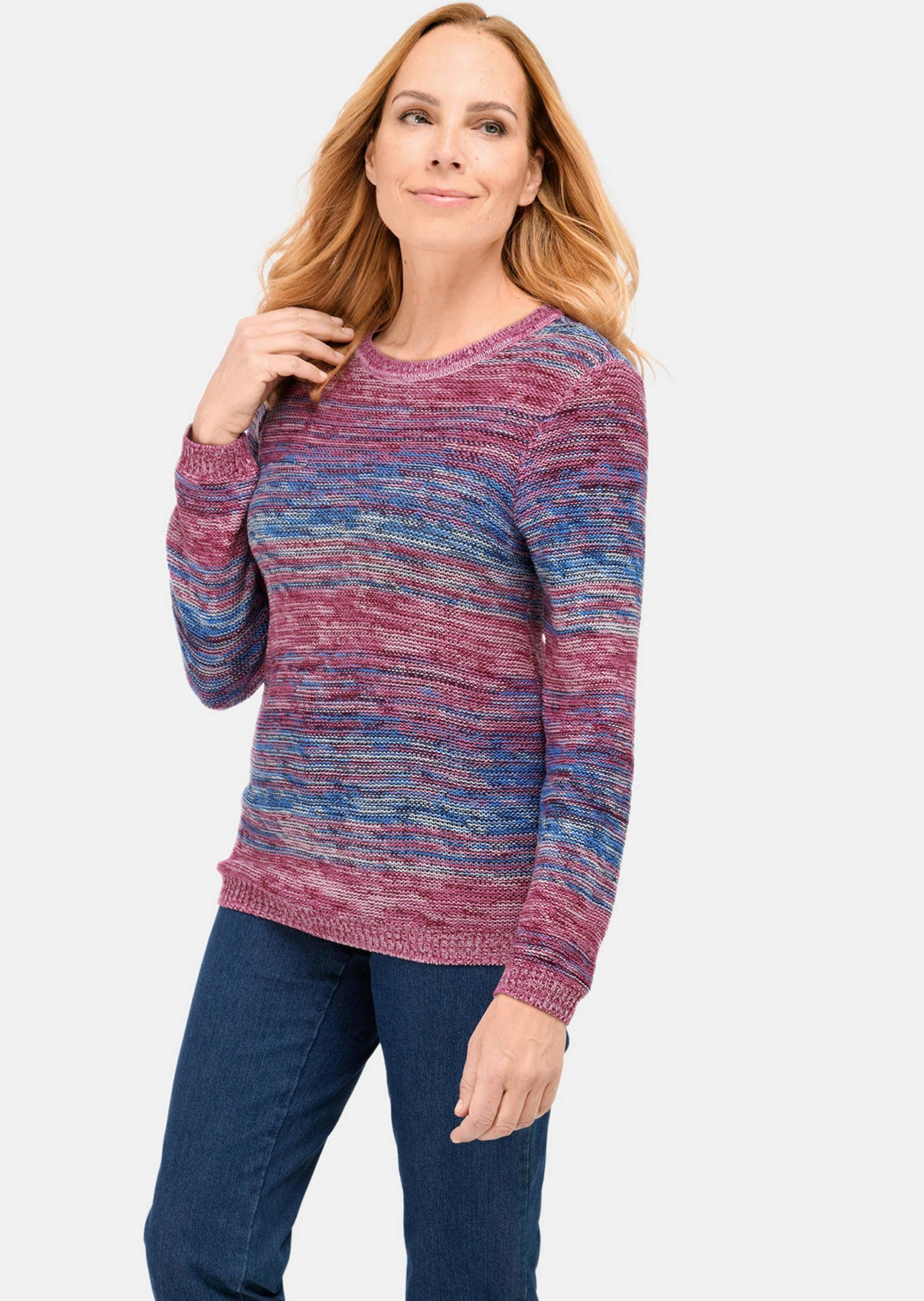 GOLDNER Strickpullover »Multicolor-Pullover mit erfrischendem Farbverlauf«