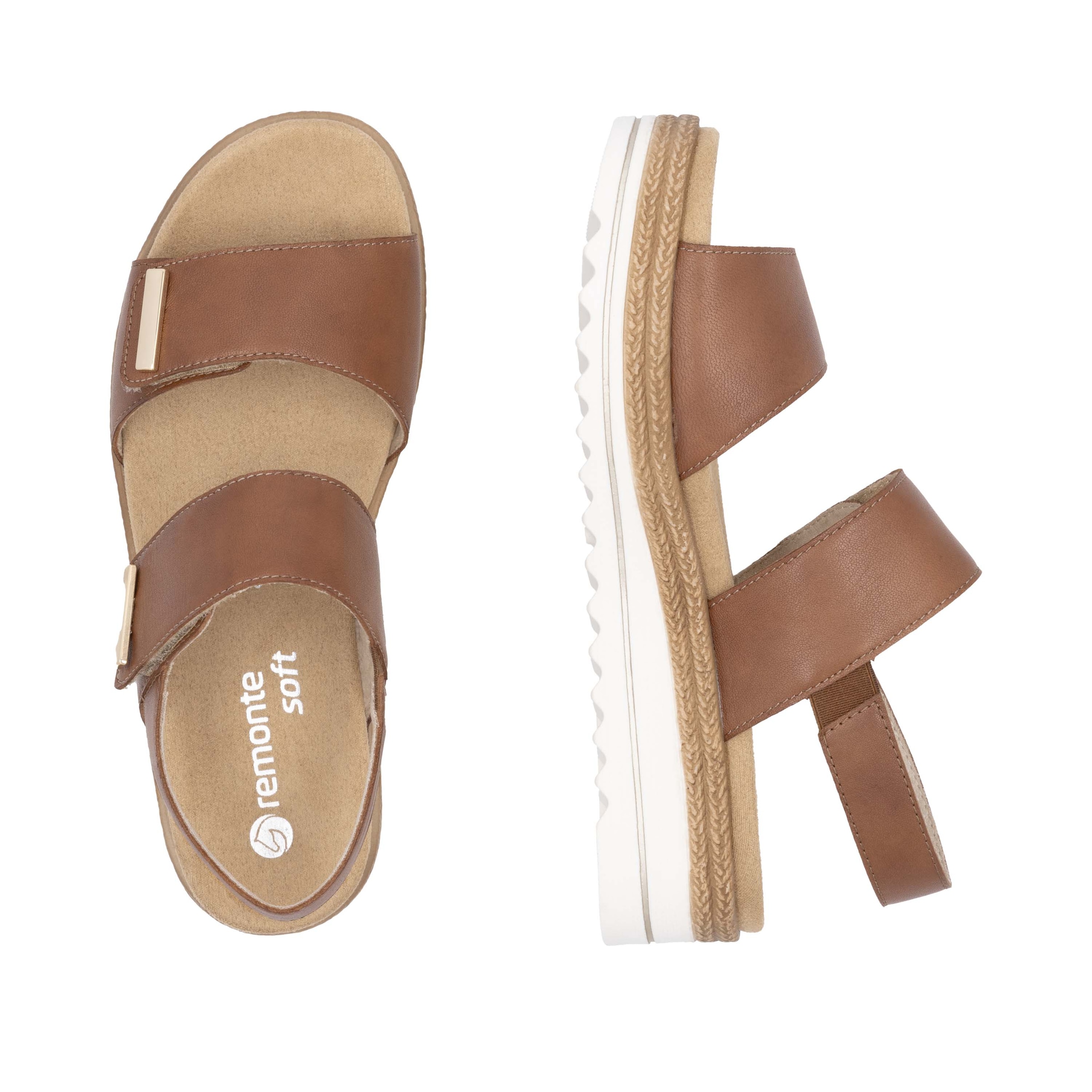 Remonte Keilsandalette, Riemchensandale, Bequemschuh mit Schmuckelementen