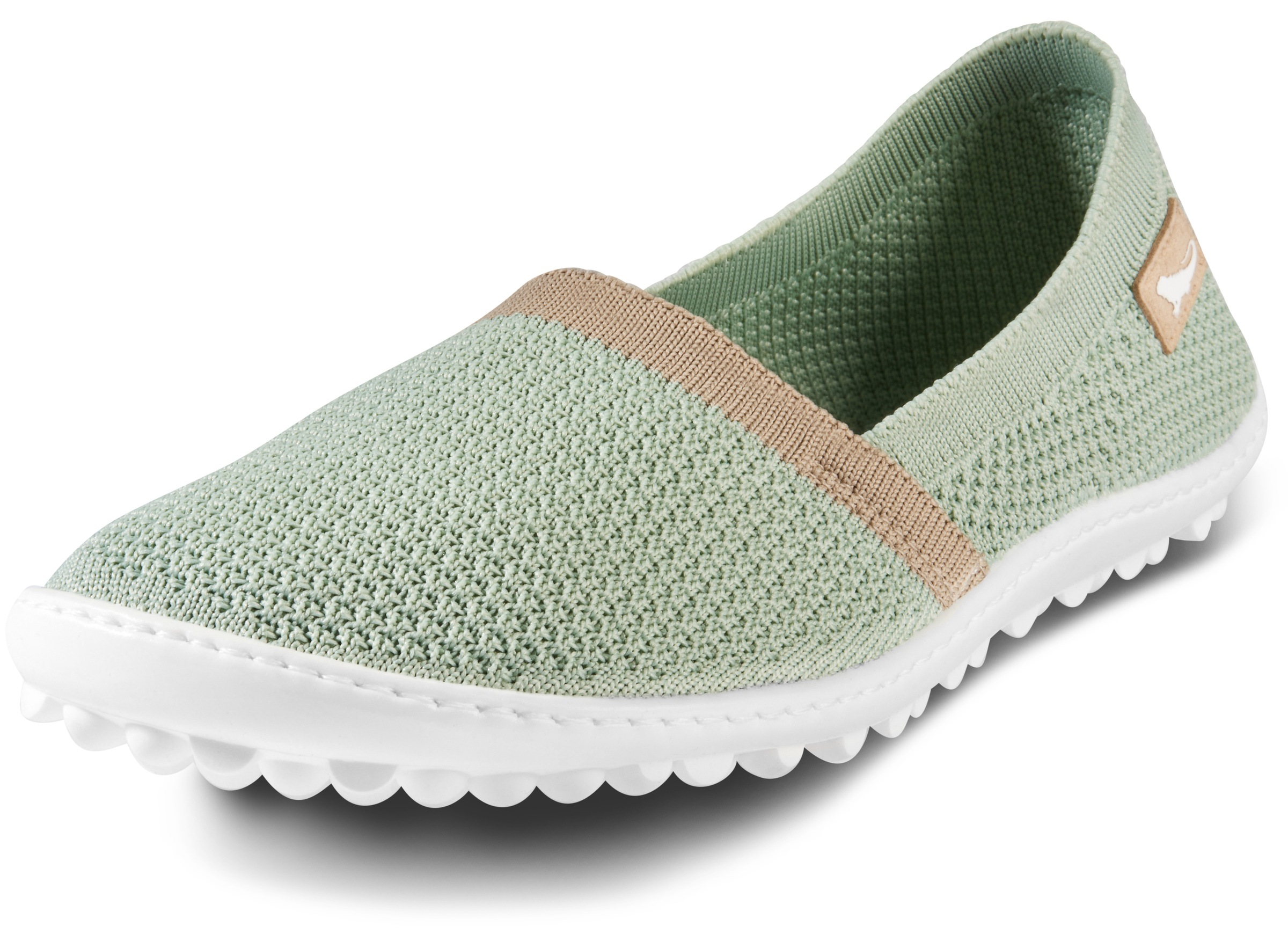Leguano Damen Barfußschuh »FLAIR« Slipper in grün, Größe 40