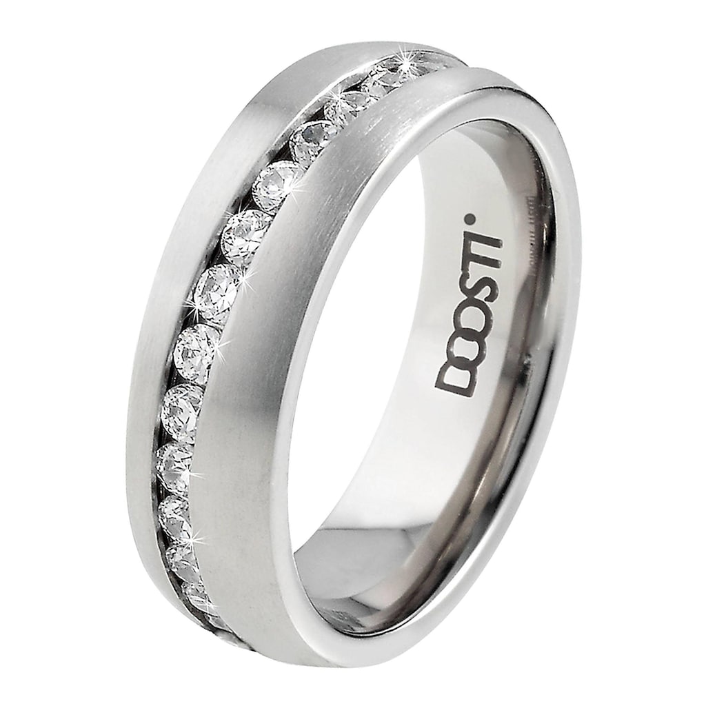 DOOSTI Trauring »Schmuck Geschenk TITAN Trauring Ehering Partnerring LIEBE«