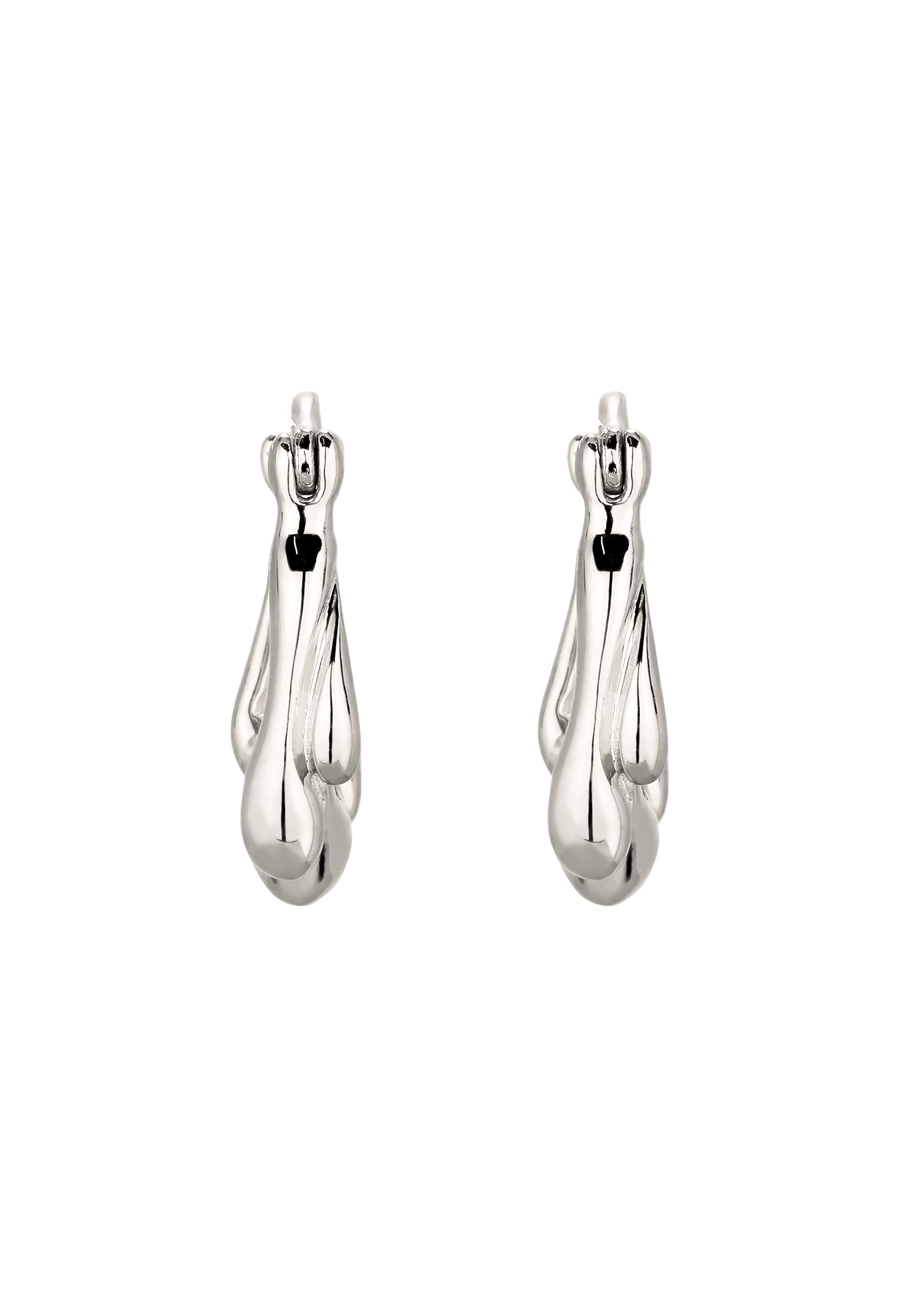 Elli Paar Creolen »Ohrringe Creolen Melted 925 Sterling Silber«