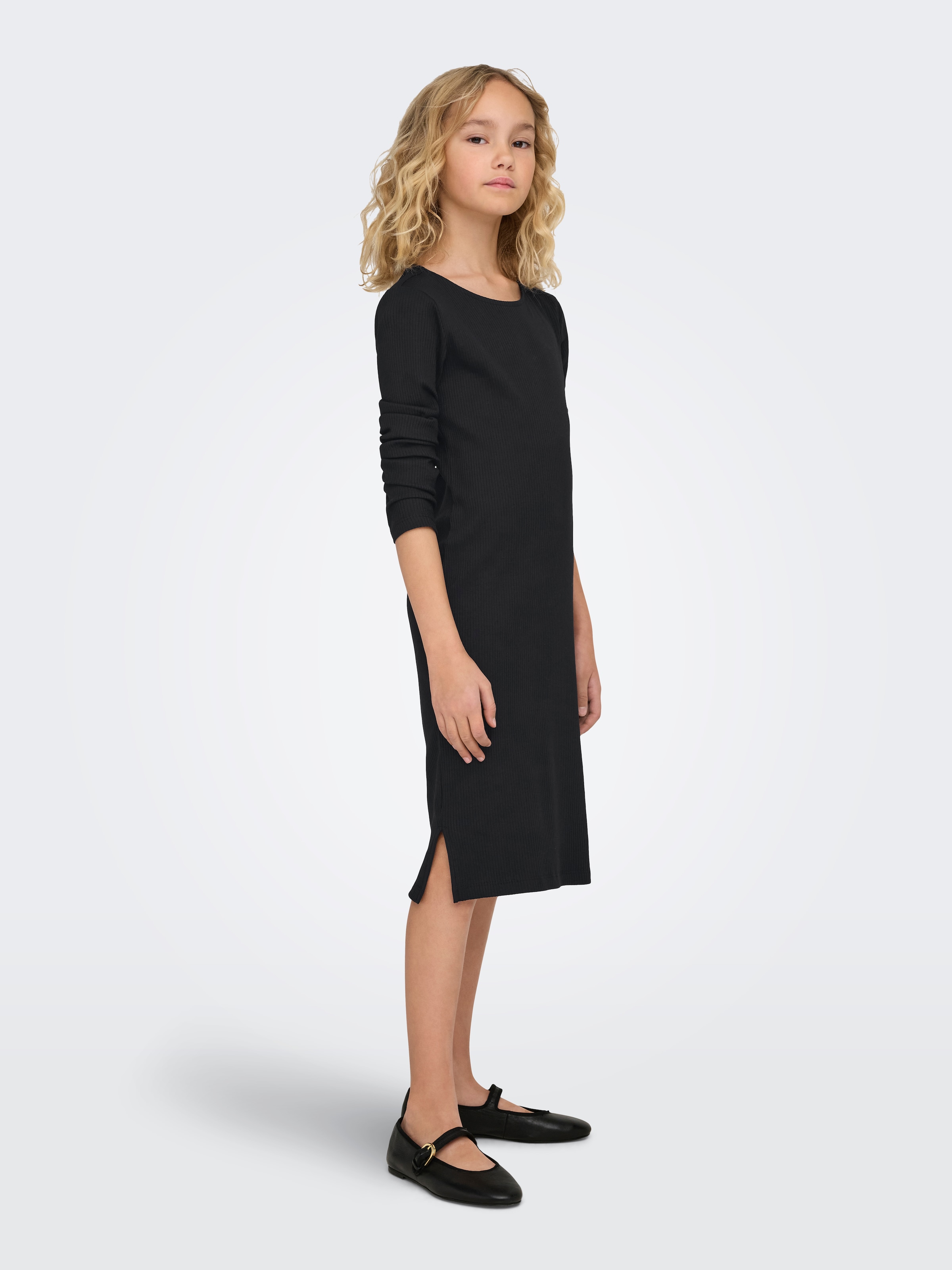 KIDS ONLY Jerseykleid »KOGBELFAST LIFE L/S MIDI DRESS JRS NOOS« Baumwollmischung, sehr figurbetont