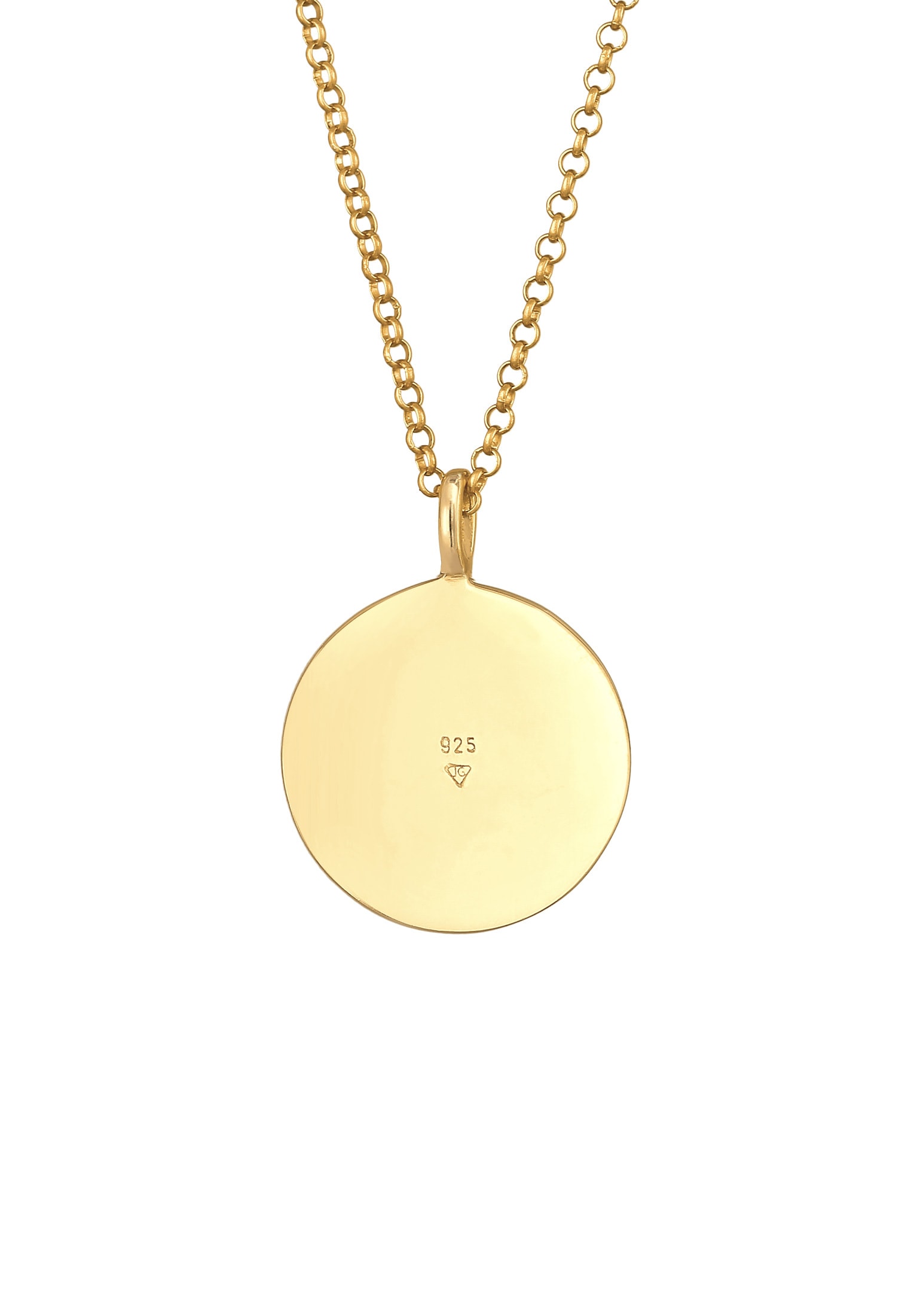 Elli Kette mit Anhänger »Halskette Elli Halskette Münze Berge Alpen Mountain 925 Silber«