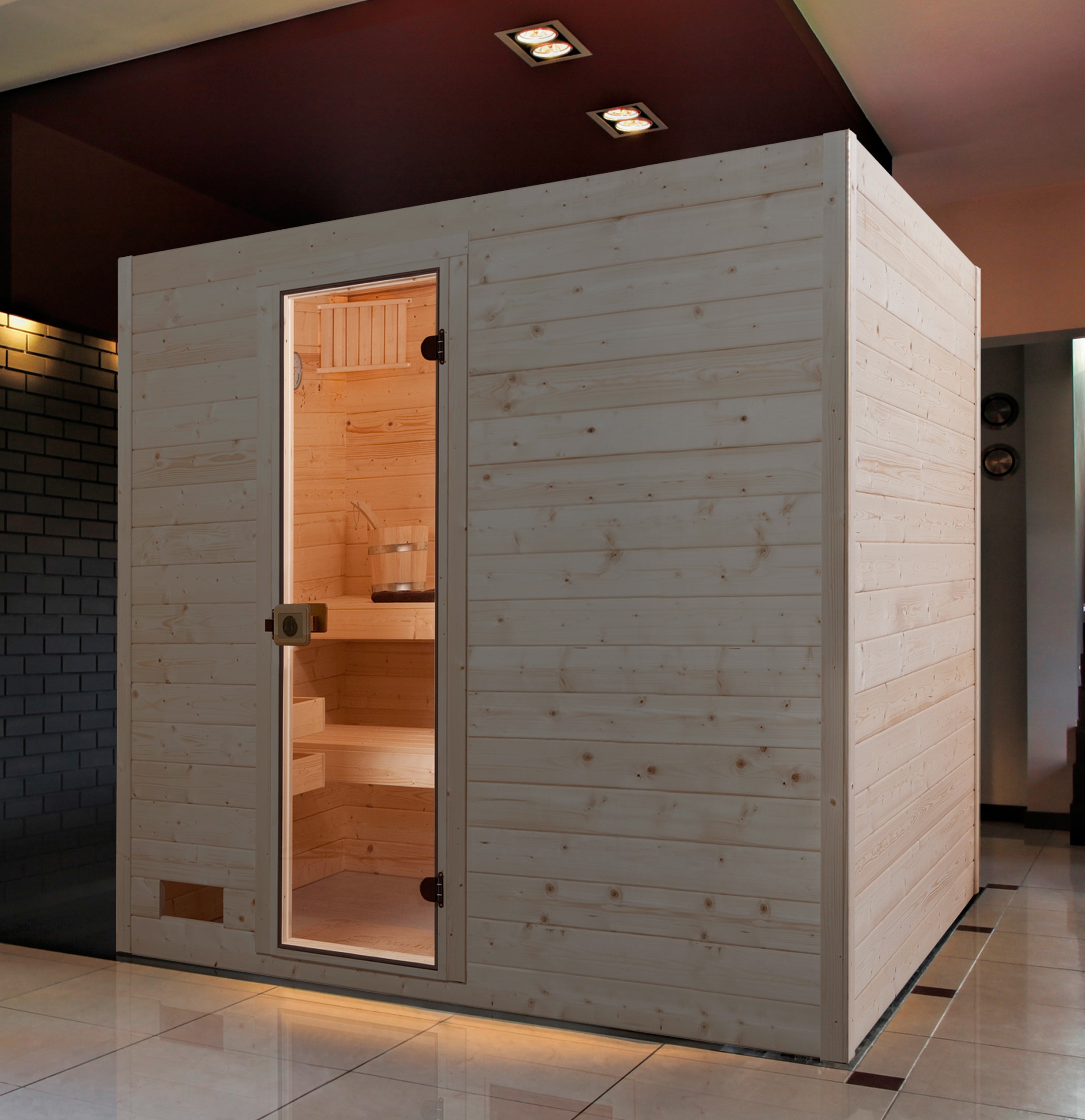 weka Sauna »Vaasa 3«, 7,5 kW Bio-Kombiofen mit ext. Steuerung