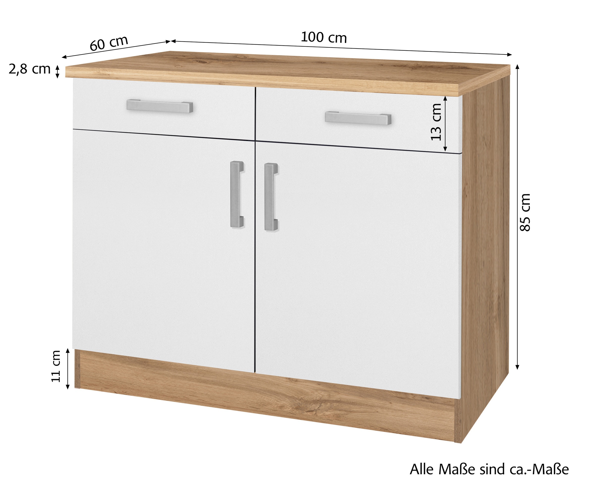 KOCHSTATION Unterschrank »KS-Toronto, Breite 100 cm«