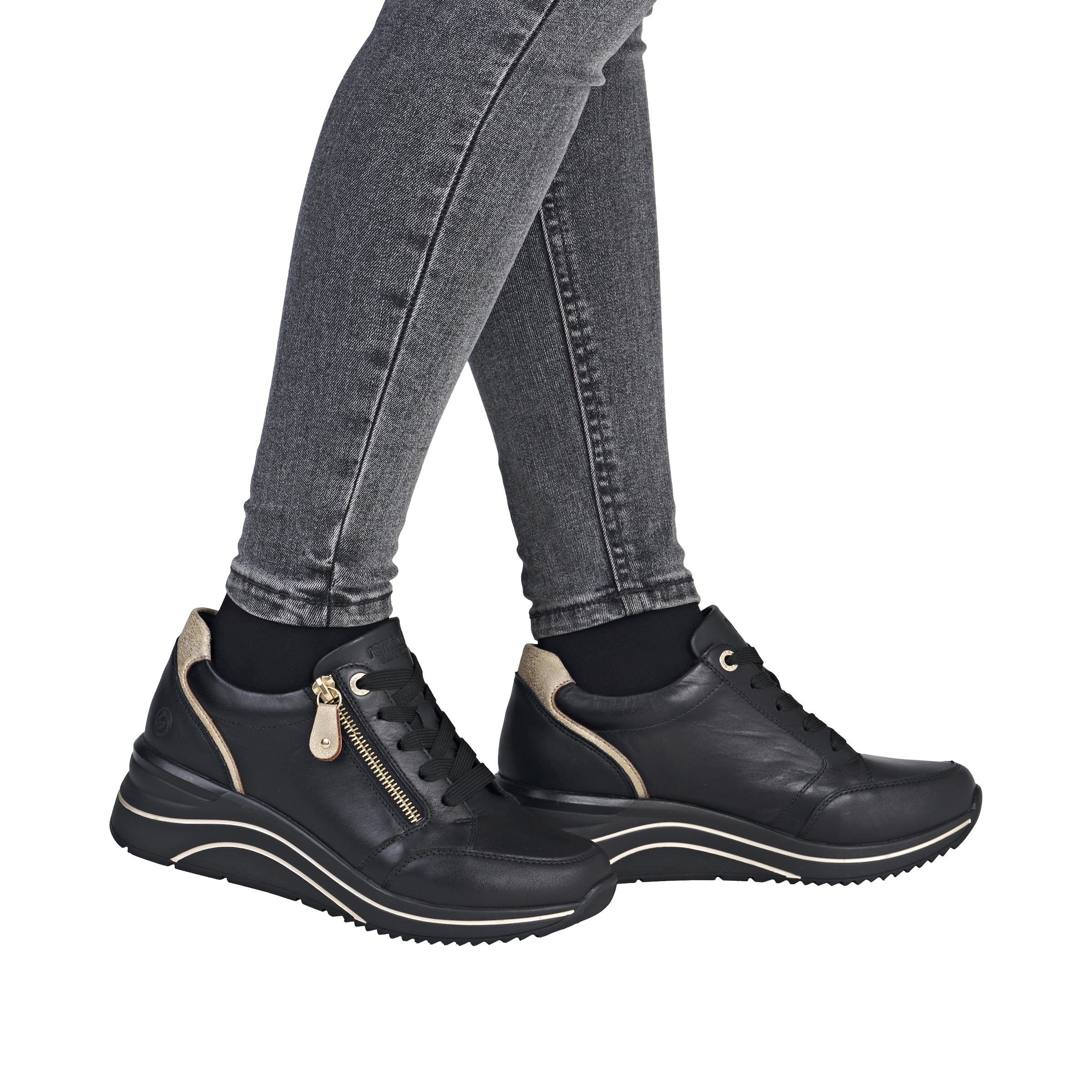 Remonte Keilsneaker, Freizeitschuh, Halbschuh, Schnürschuh mit Rieker TEX-Membran
