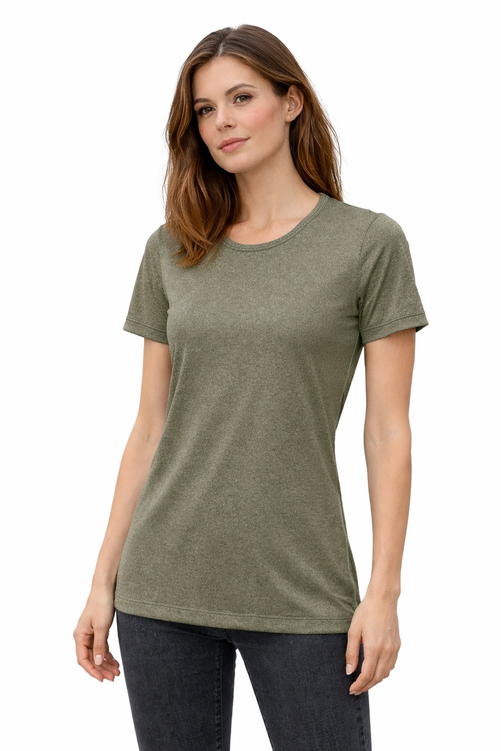 DEPROC Active Funktionsshirt »KITIMAT WOMEN« Funktionsshirt in Melangeoptik