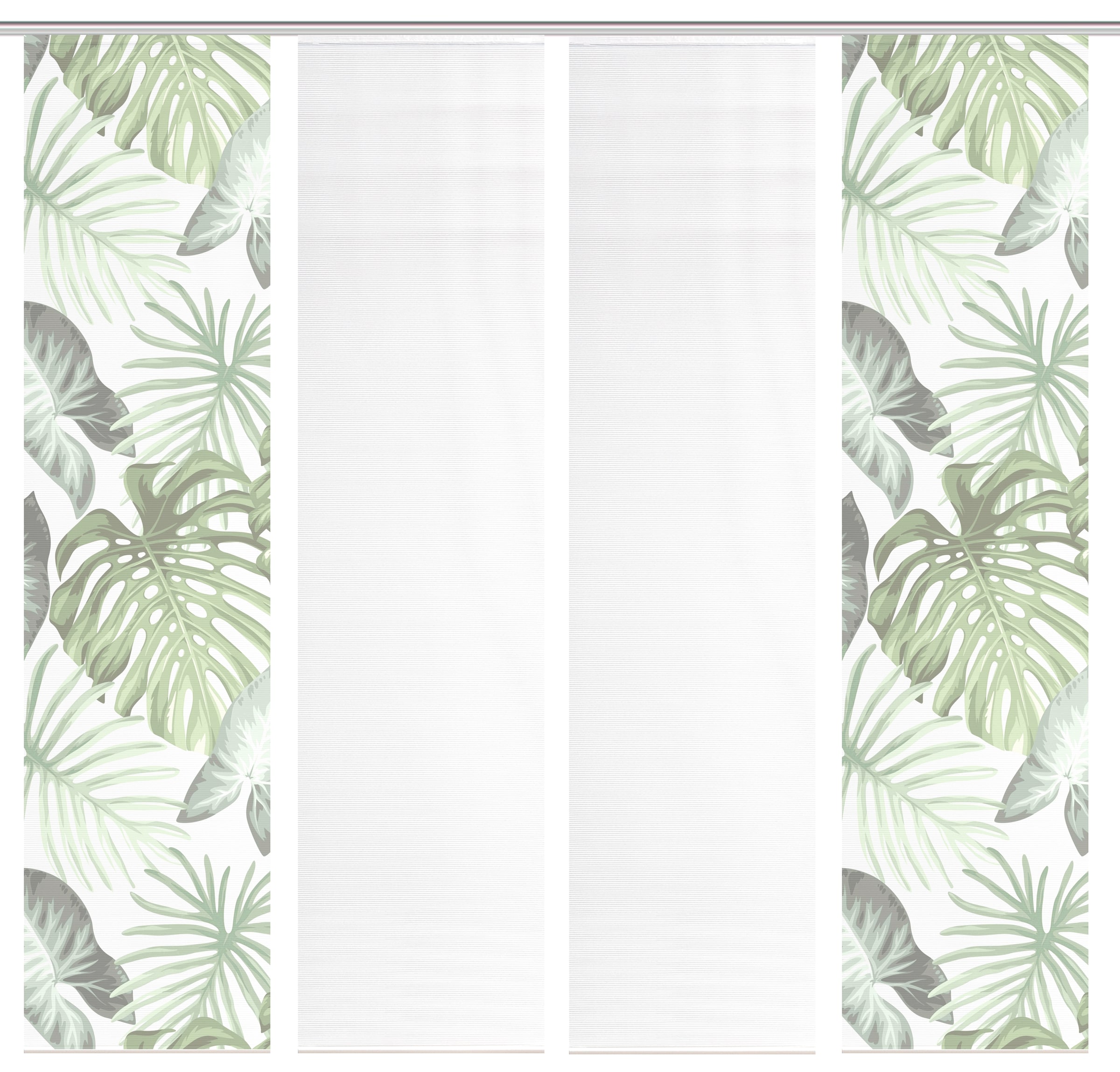 Vision S Schiebegardine »SANJA« Paneelwagen 4 Stk. tlg. Schiebevorhang,Bambusoptik,Digitaldruck,SET