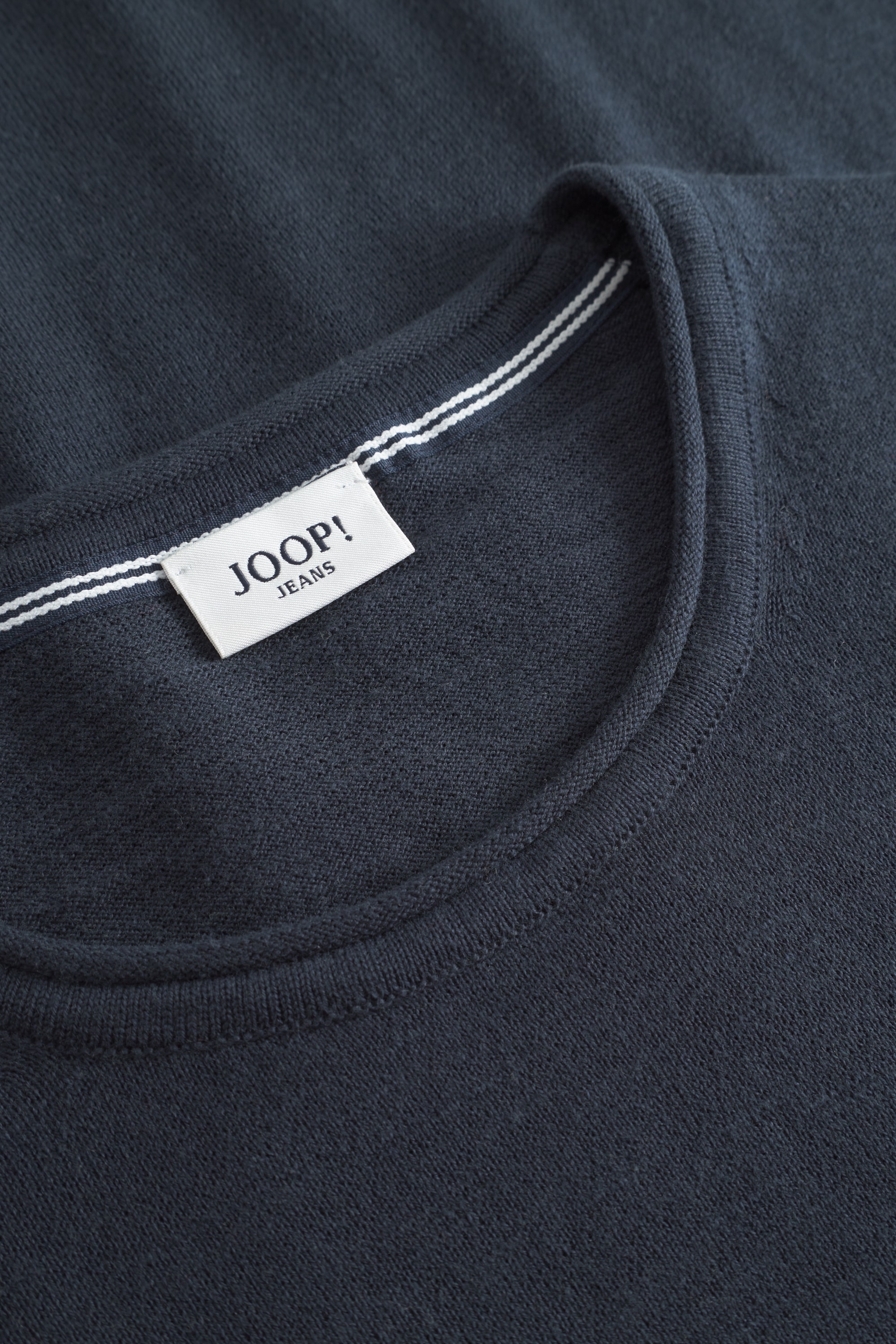 Joop Jeans Rundhalspullover »Barios«, mit Strukturmuster