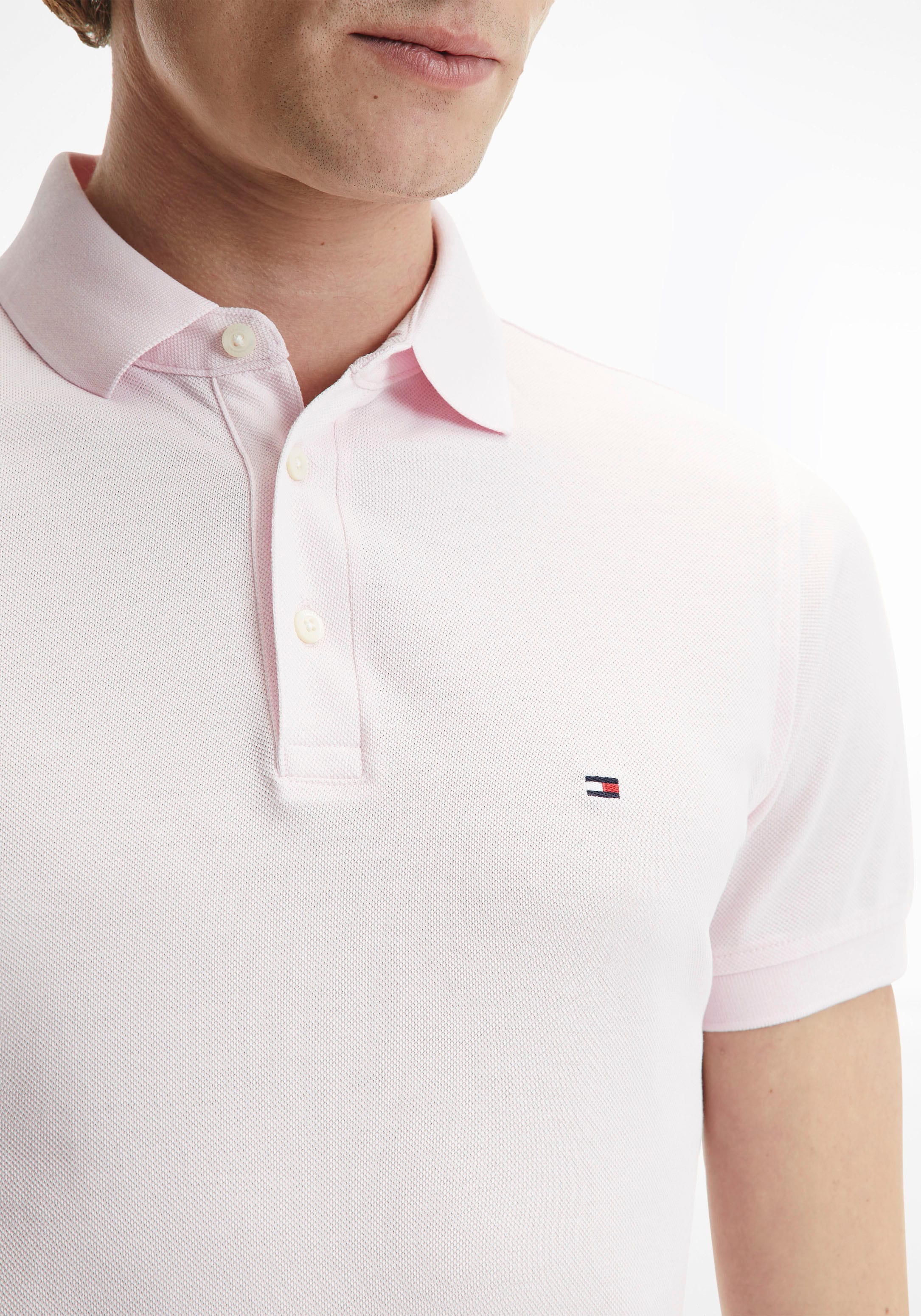 Tommy Hilfiger Poloshirt »1985 SLIM POLO«, Markenstickerei, aus Baumwoll-Piqué