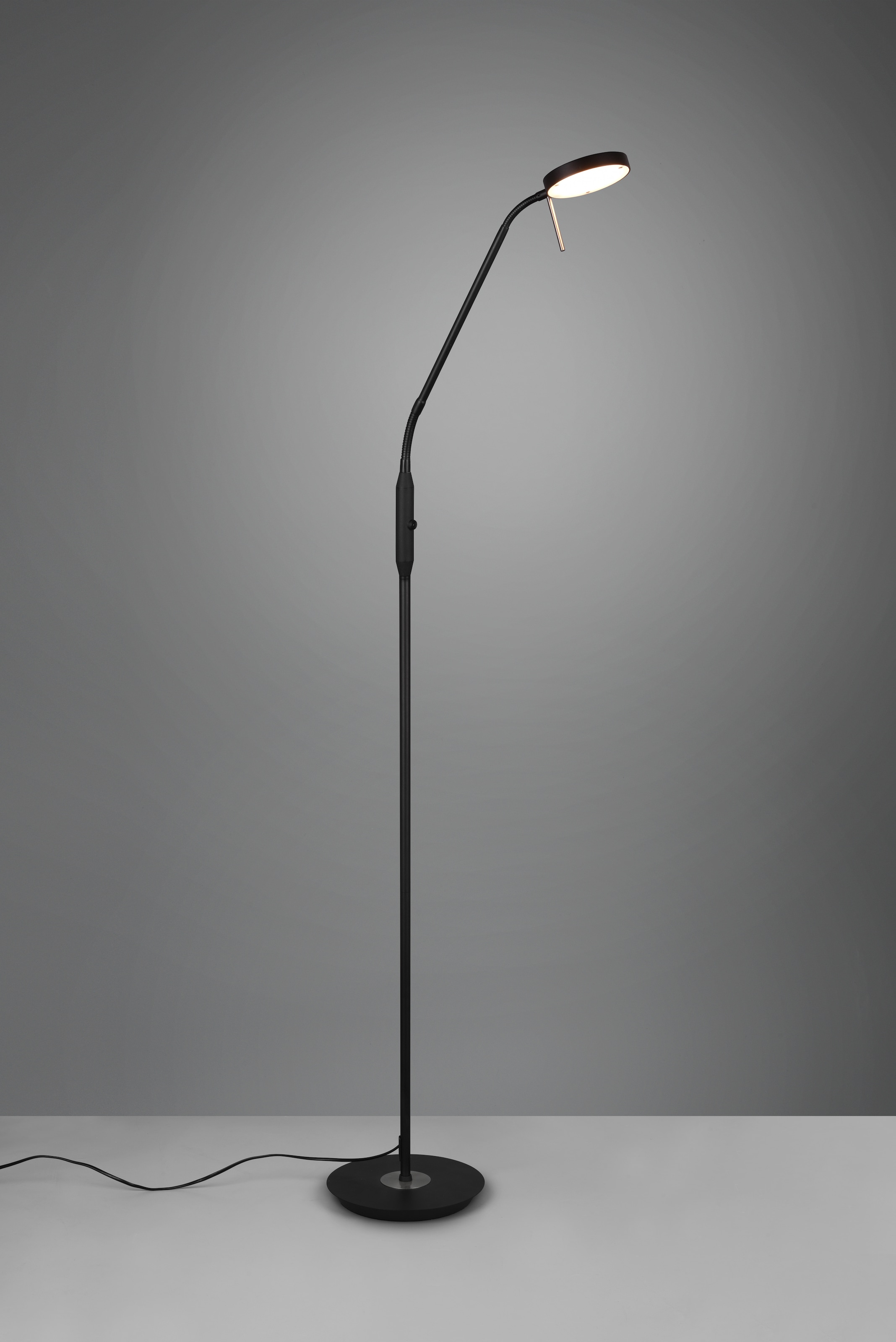 TRIO Leuchten LED Stehlampe »MONZA, Stehleuchte mit Sensordimmer Lichtfarbe einstellbar 2300-4000K«, 1 flammig, Leuchtmittel LED-Board | LED fest integriert, Leuchtenkopf flexibel verstellbar Memoryfunktion Höhe 145-160 cm