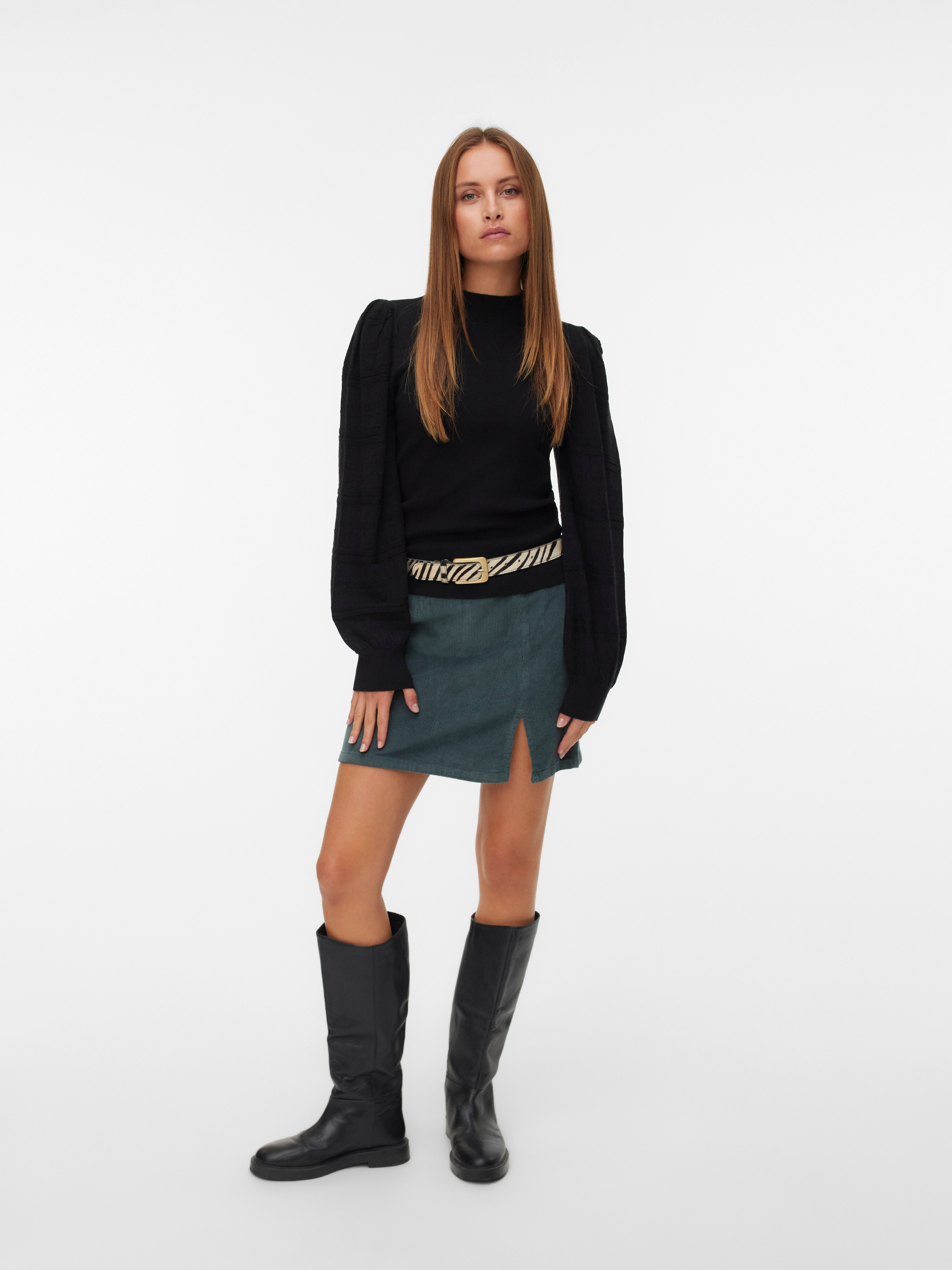 Vero Moda Strickpullover »VMNEWLIMONE LS HIGHNECK PULLOVER BOO«