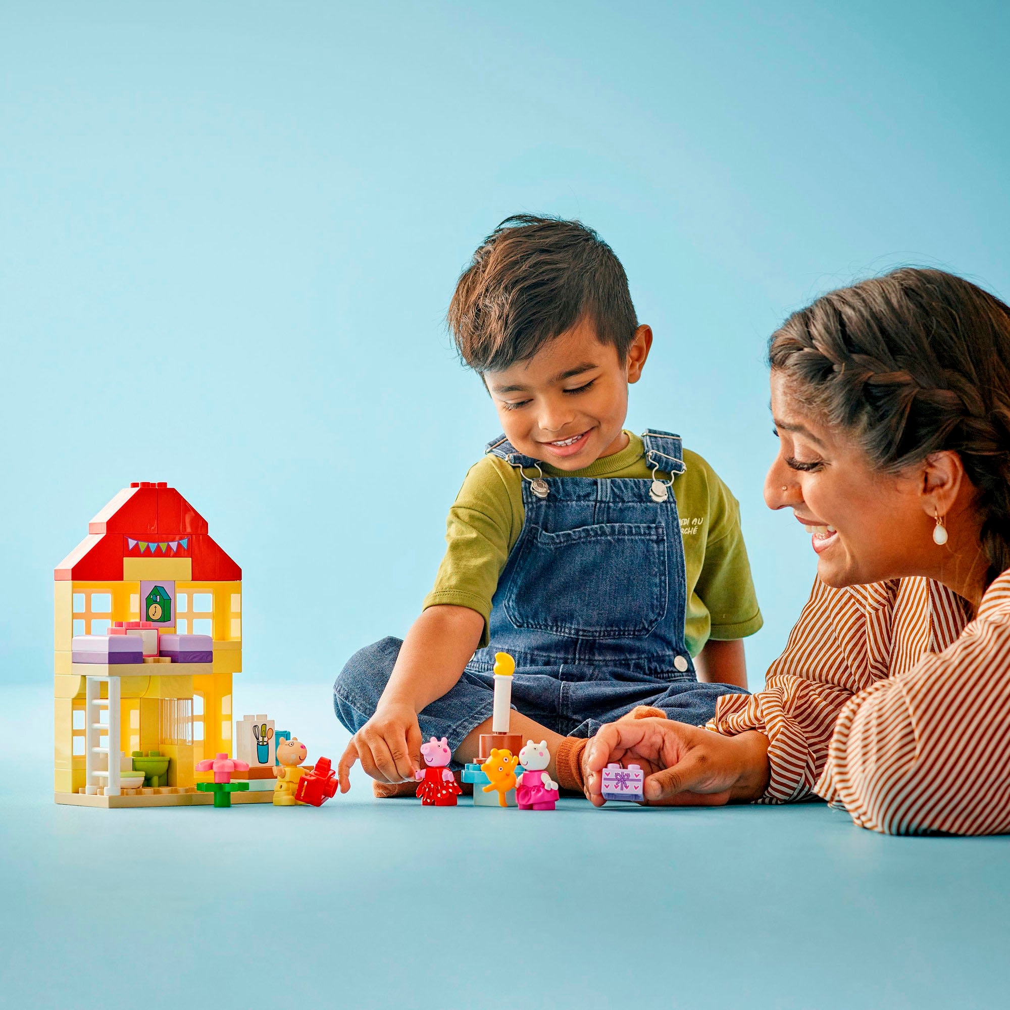LEGO® Konstruktionsspielsteine »Peppas Geburtstagshaus (10433), LEGO DUPLO Peppa Pig«, (59 St.), Made in Europe