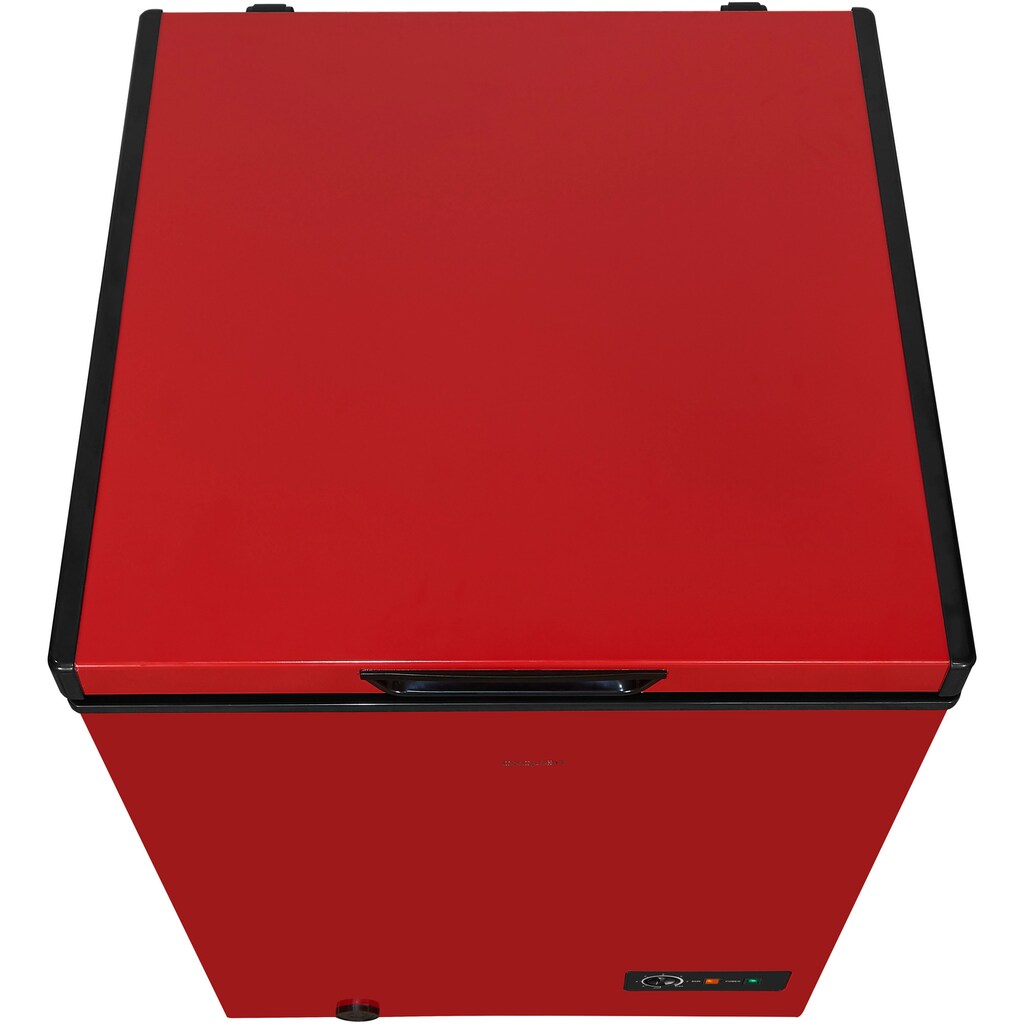 exquisit Gefriertruhe »GT100-330E rot«, 83,5 cm hoch, 54,6 cm breit