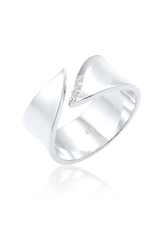 Elli DIAMONDS Diamantring »Wickelring Diamant (0.045 ct.) 925 Silber« kaufen