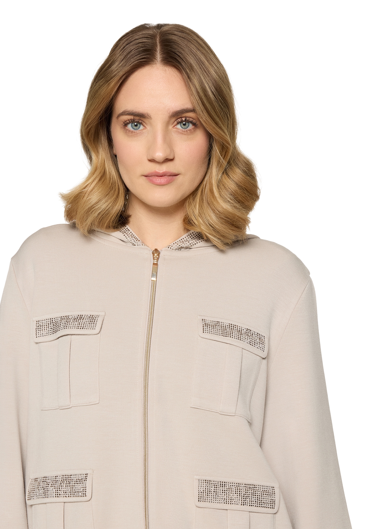Betty Barclay Sweatshirt »Shirtjacke mit Kapuze«
