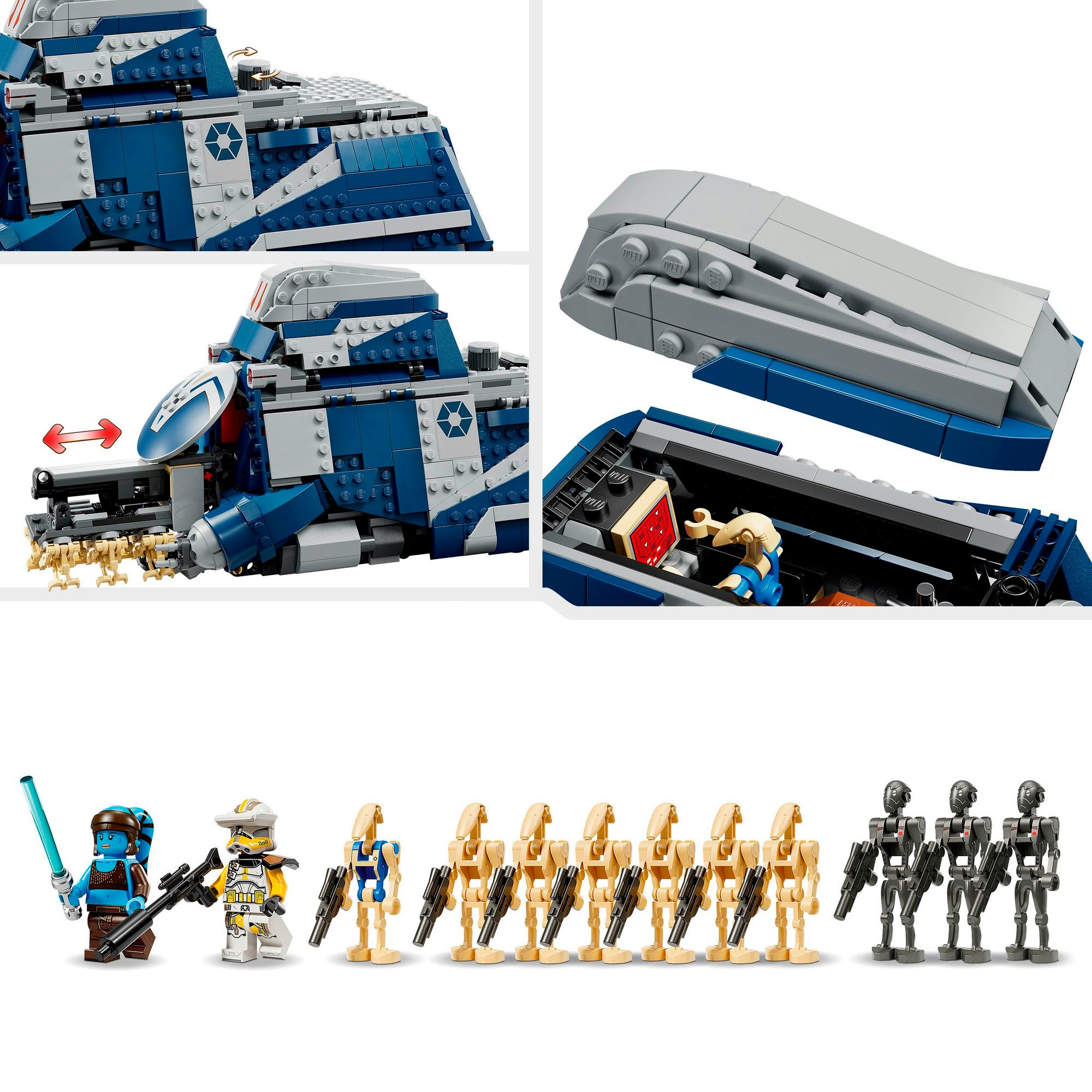 LEGO® Konstruktionsspielsteine »MTT der Separatisten in der Schlacht von Felucia (75435)«, (976 St.), ; Made in Europe