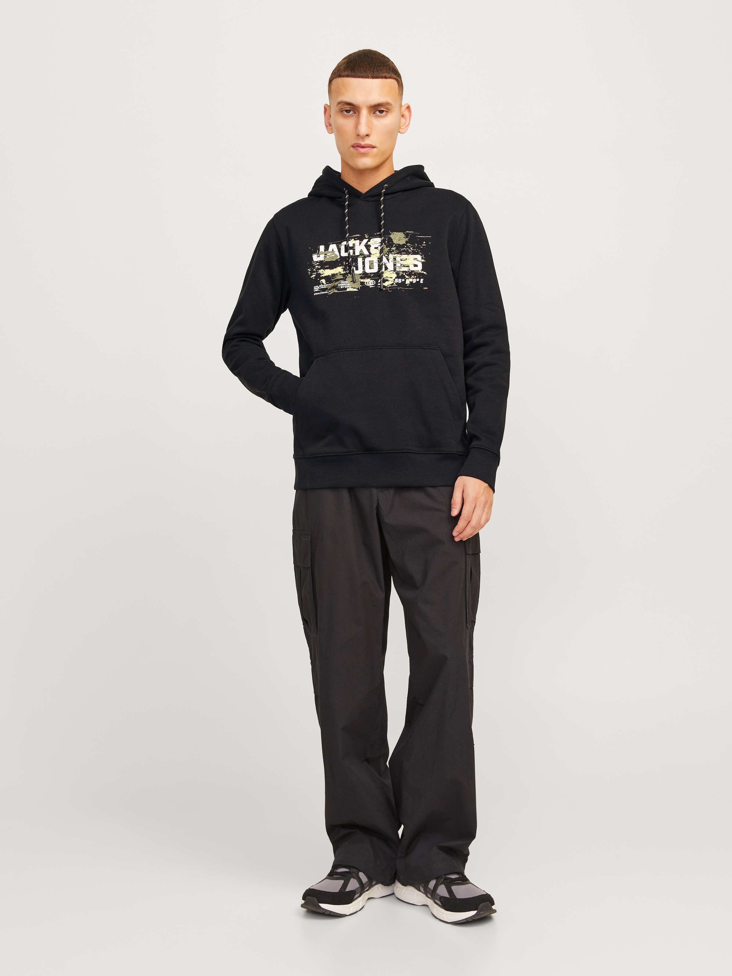 Jack & Jones Kapuzensweatshirt »JCOOUTDOOR LOGO SWEAT HOOD SN«