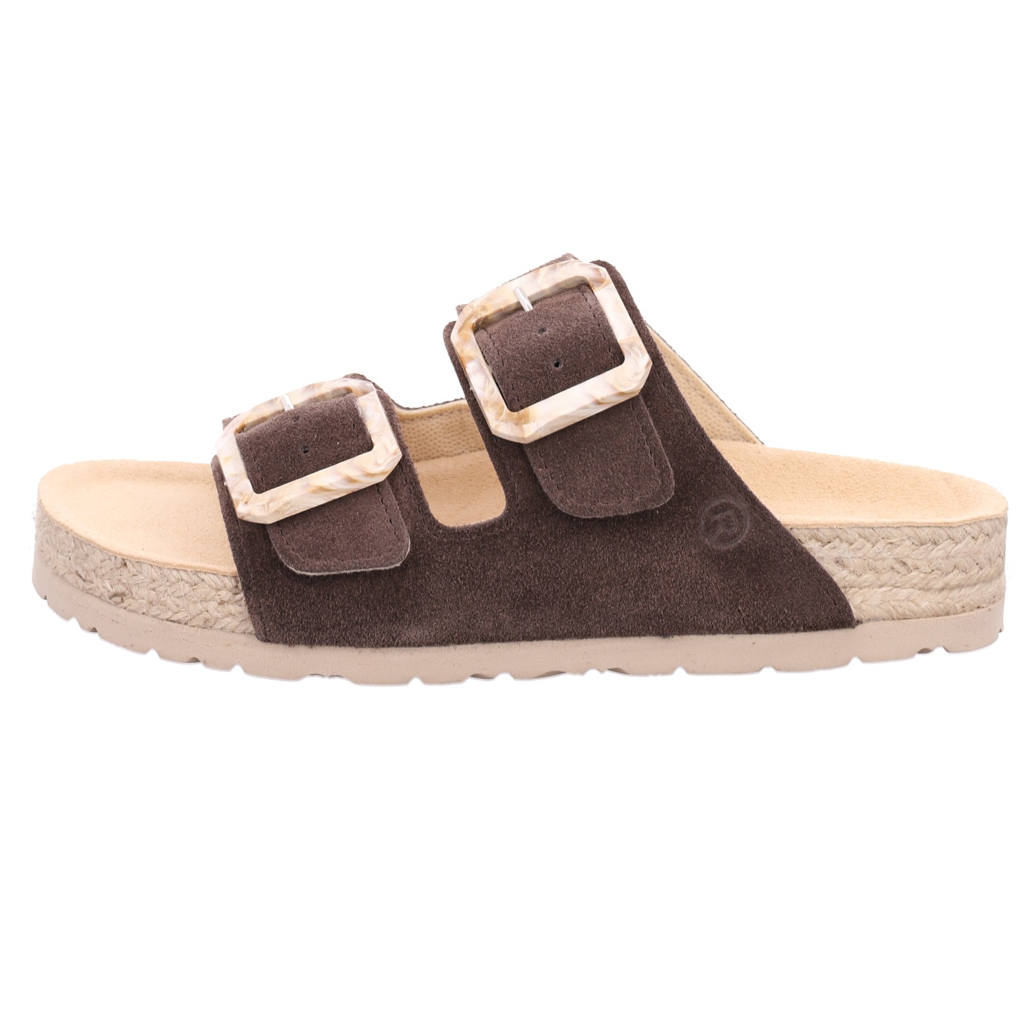 Rohde Pantolette »MATERA«  Strandschuh, Urlaubsschuh, Sommerschuh mit Bast Plateau