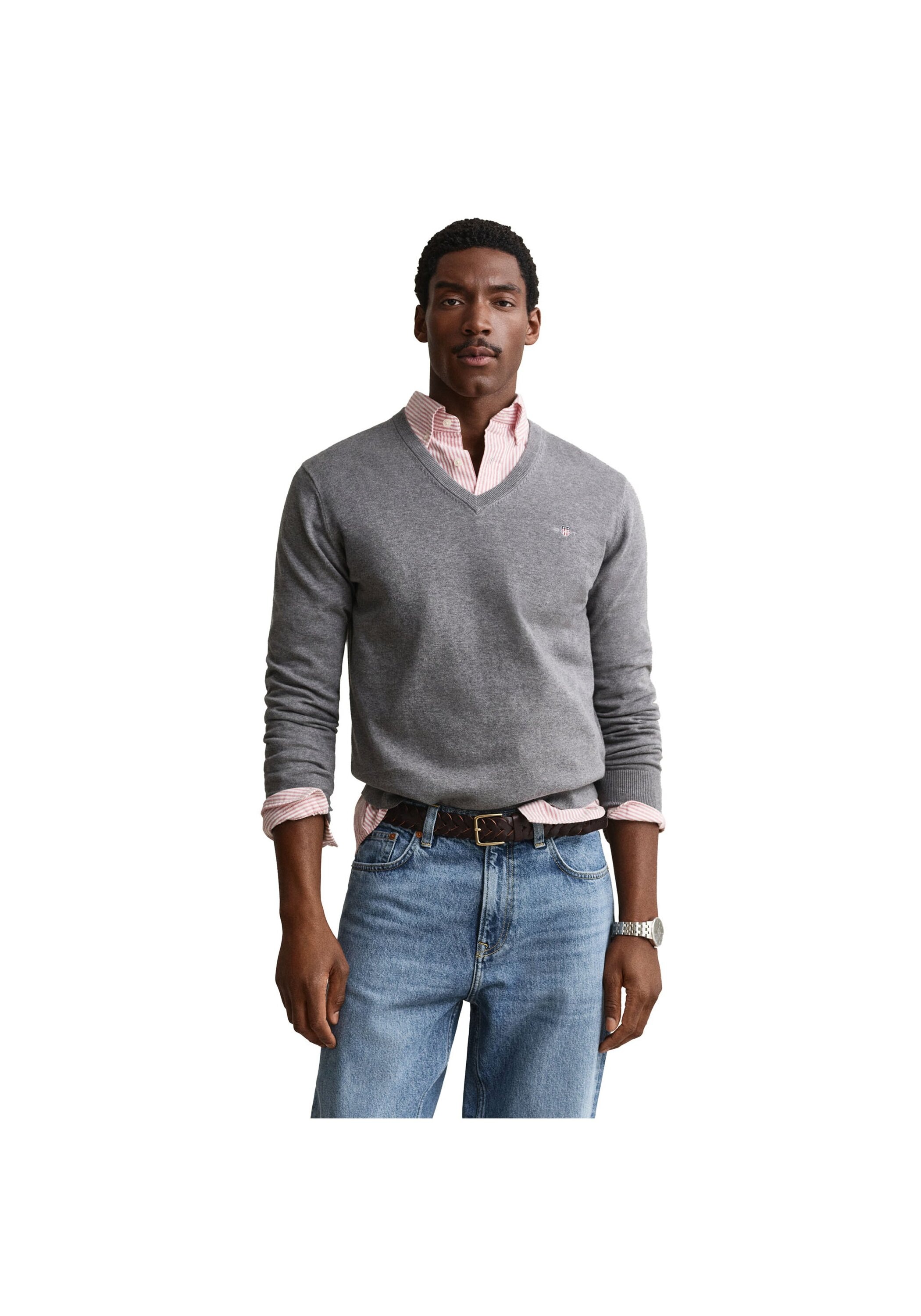 Gant Sweater »Strickpullover CLASSIC COTTON V-NECK«

