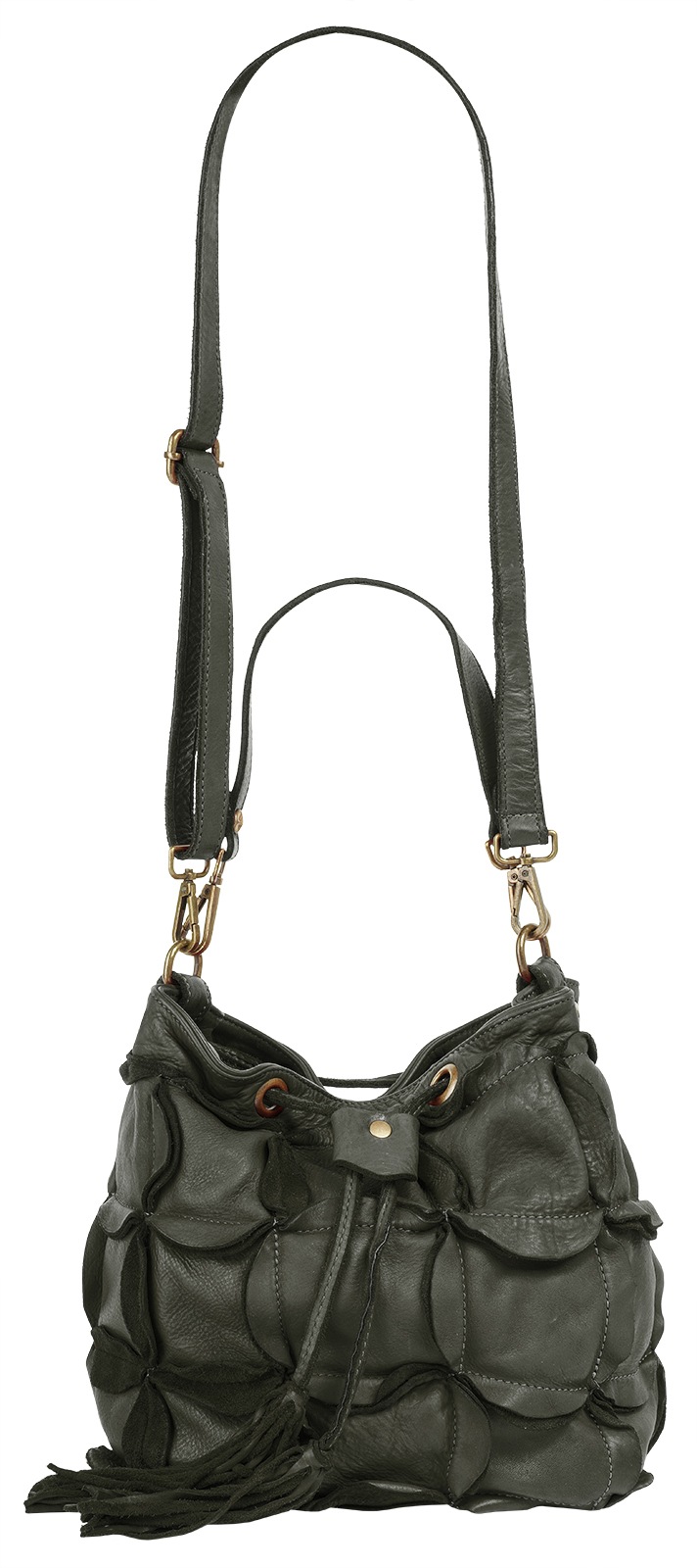 Samantha Look Henkeltasche echt Leder, Made in Italy