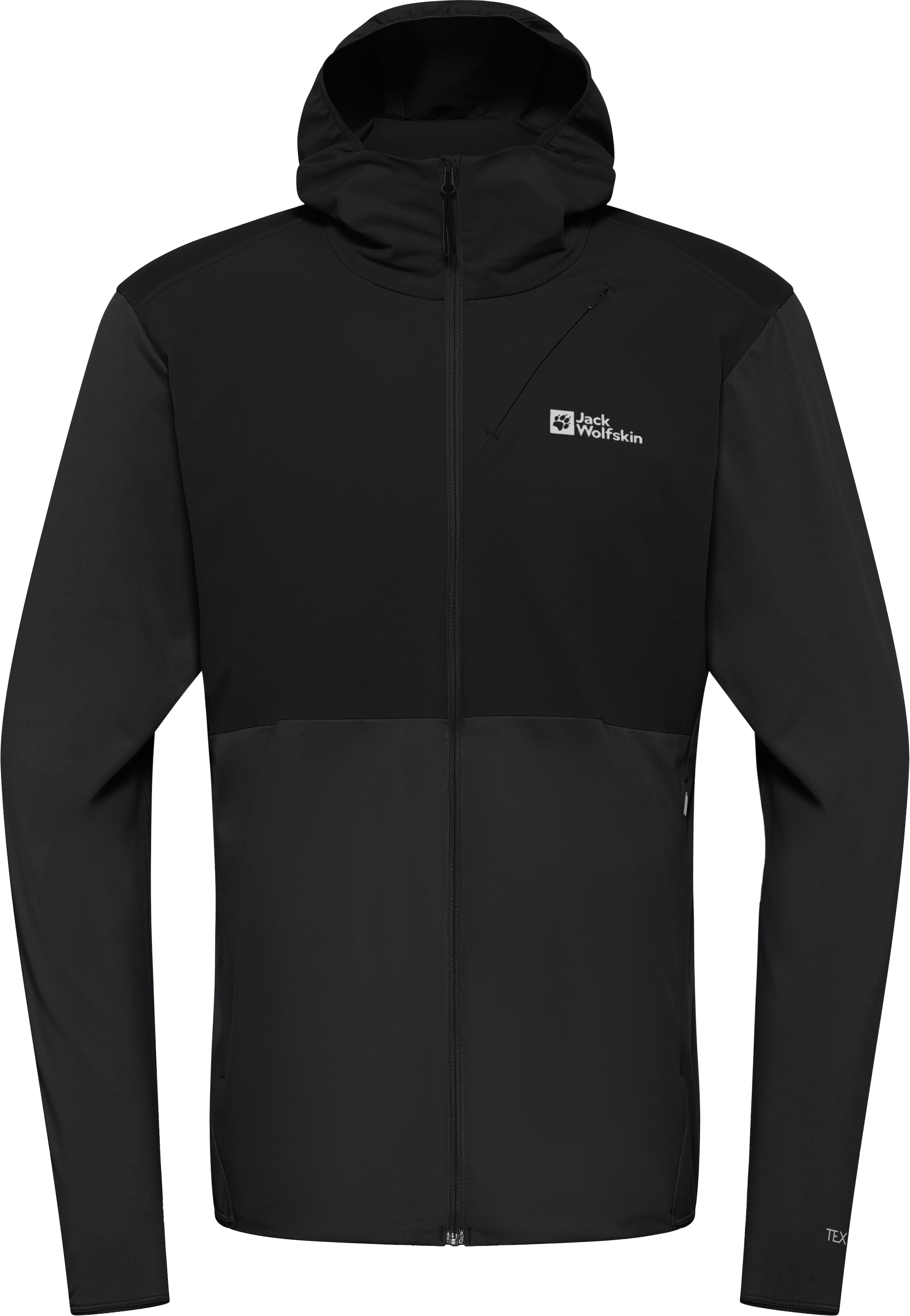 Jack Wolfskin Kapuzenfleecejacke »PRELIGHT TRAIL HOODY M«, mit Kapuze