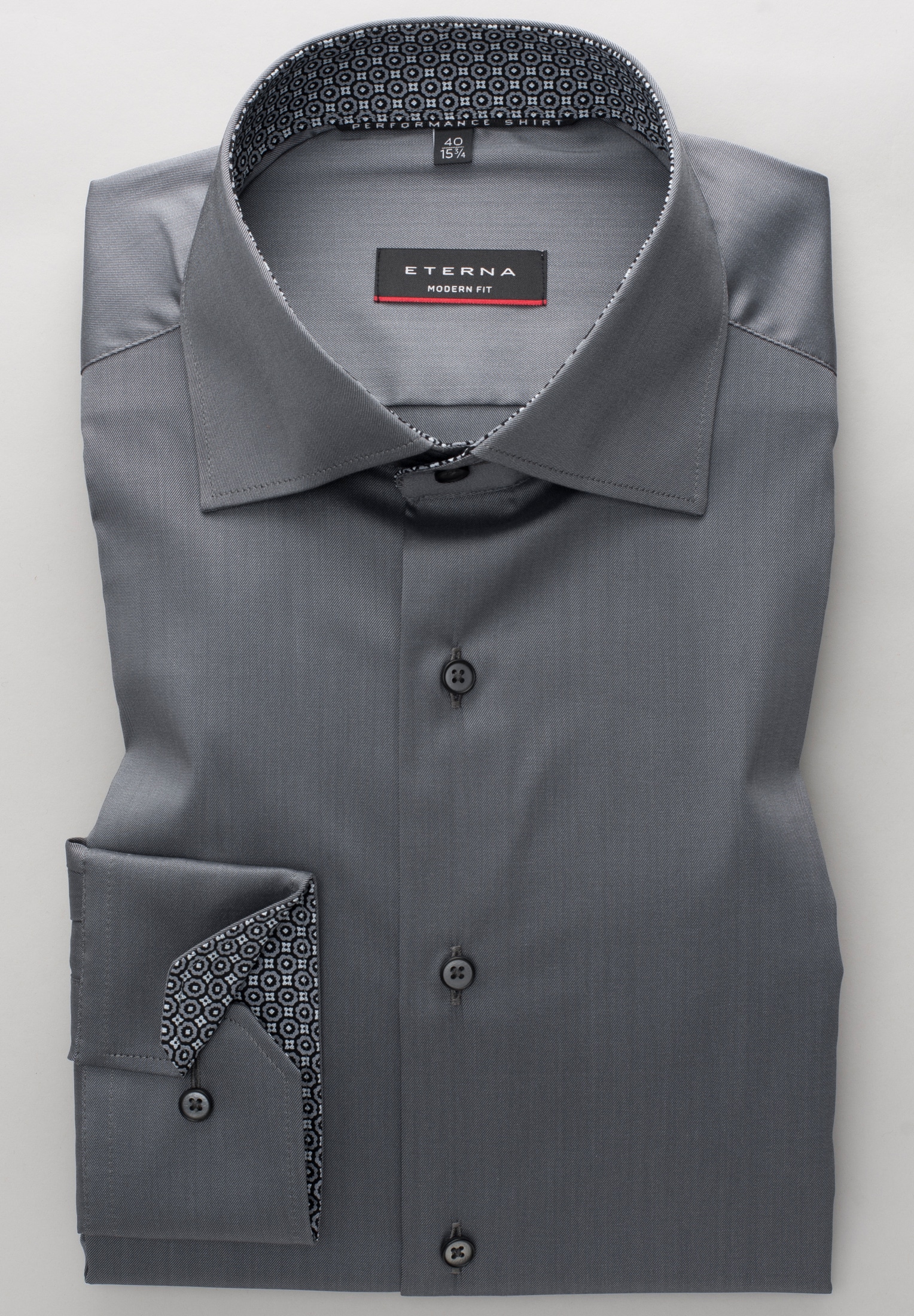 Eterna Langarmhemd »MODERN FIT« EASY IRON (bügelleicht)