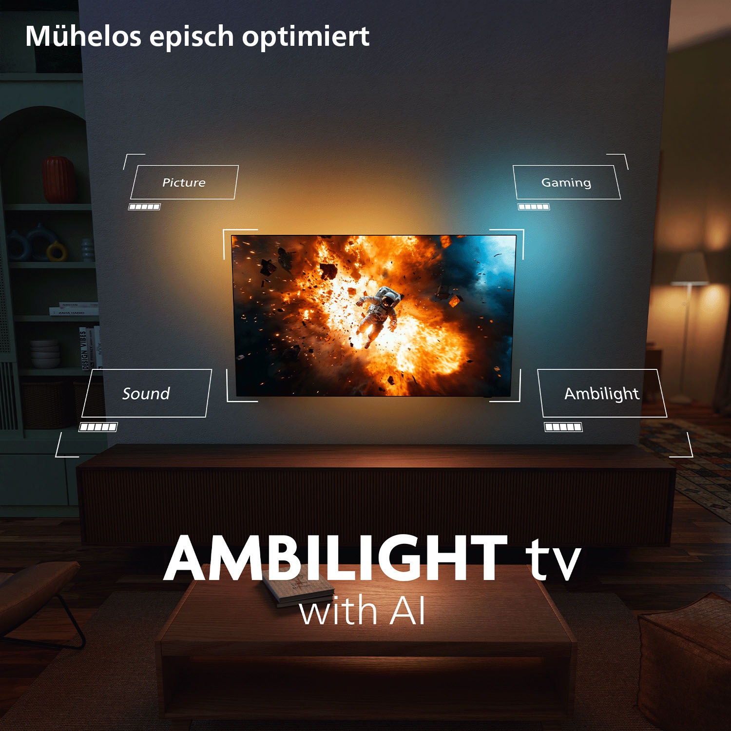 Philips OLED-Fernseher »55OLED761/12« 139 cm/55 ″ Smart-TV