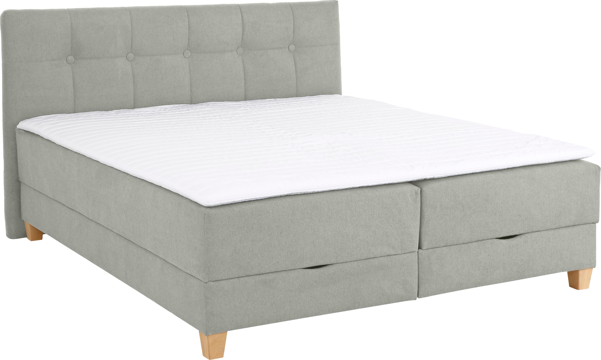 Home affaire Boxbett »Lonrai«, in H2,H3 & H4 und XXL - Überlänge 220cm wählbar, inkl. Topper