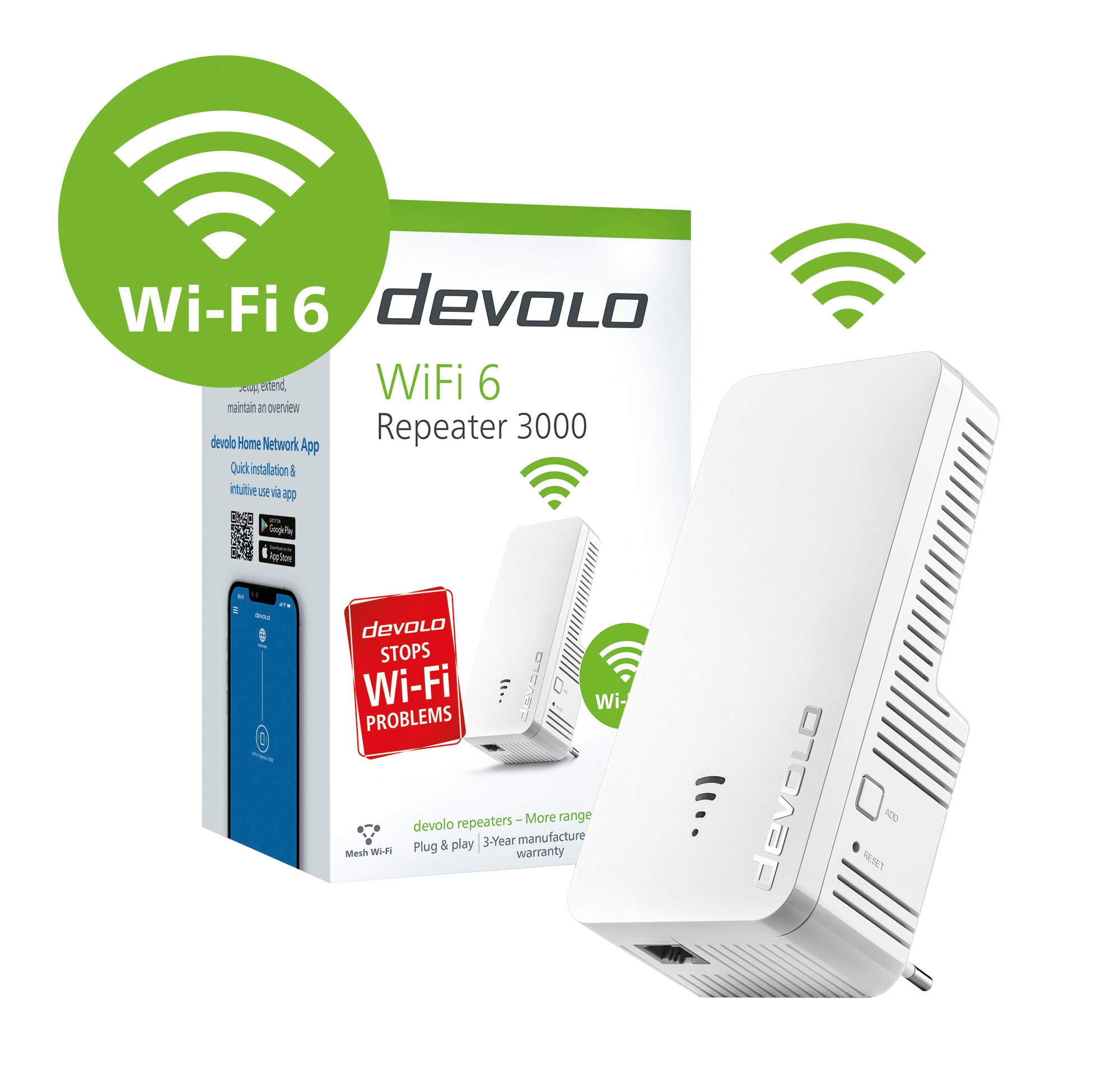 DEVOLO WLAN-Repeater »WiFi 6 Repeater 3000« jetzt bei OTTO