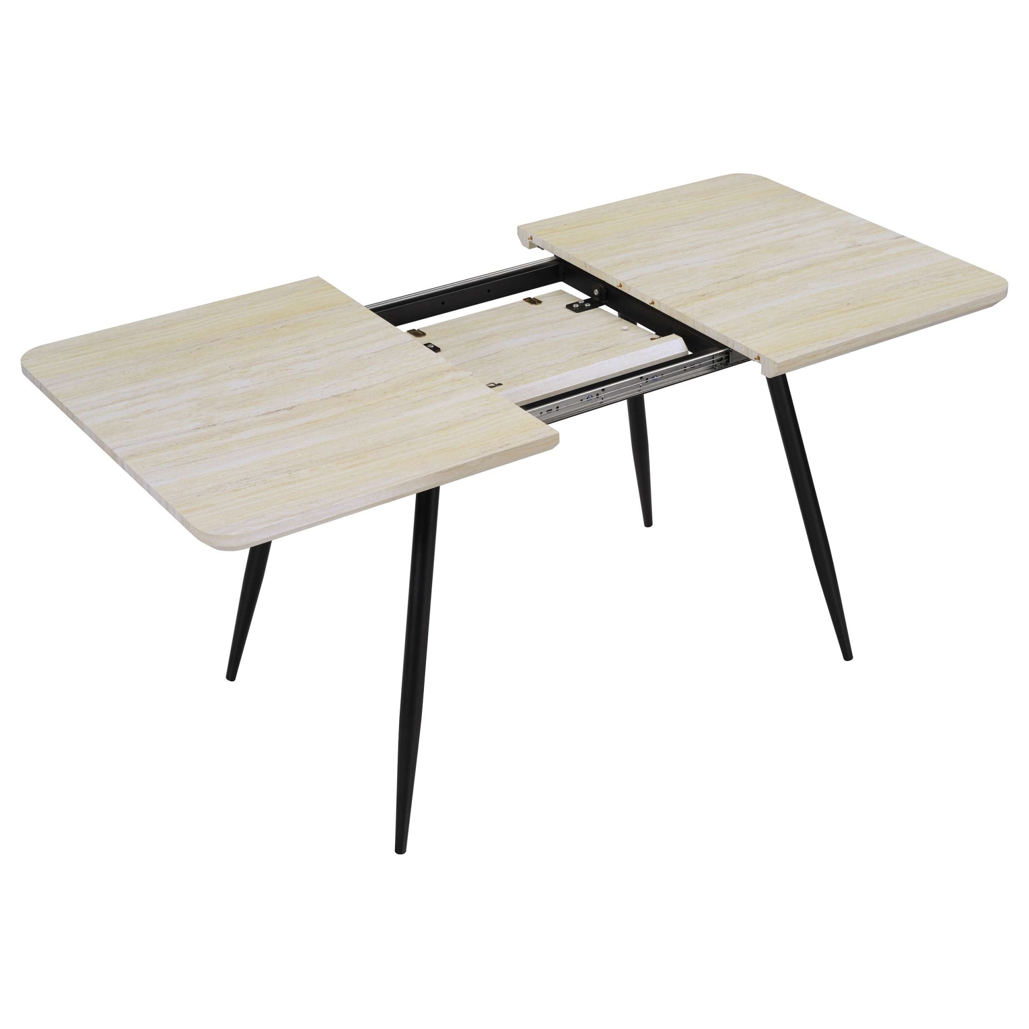 OTTO home Esstisch »Ombrone« ausziehbar 120-160 cm, Synchronauszug, inkl Einlegeplatte, Breite 80cm