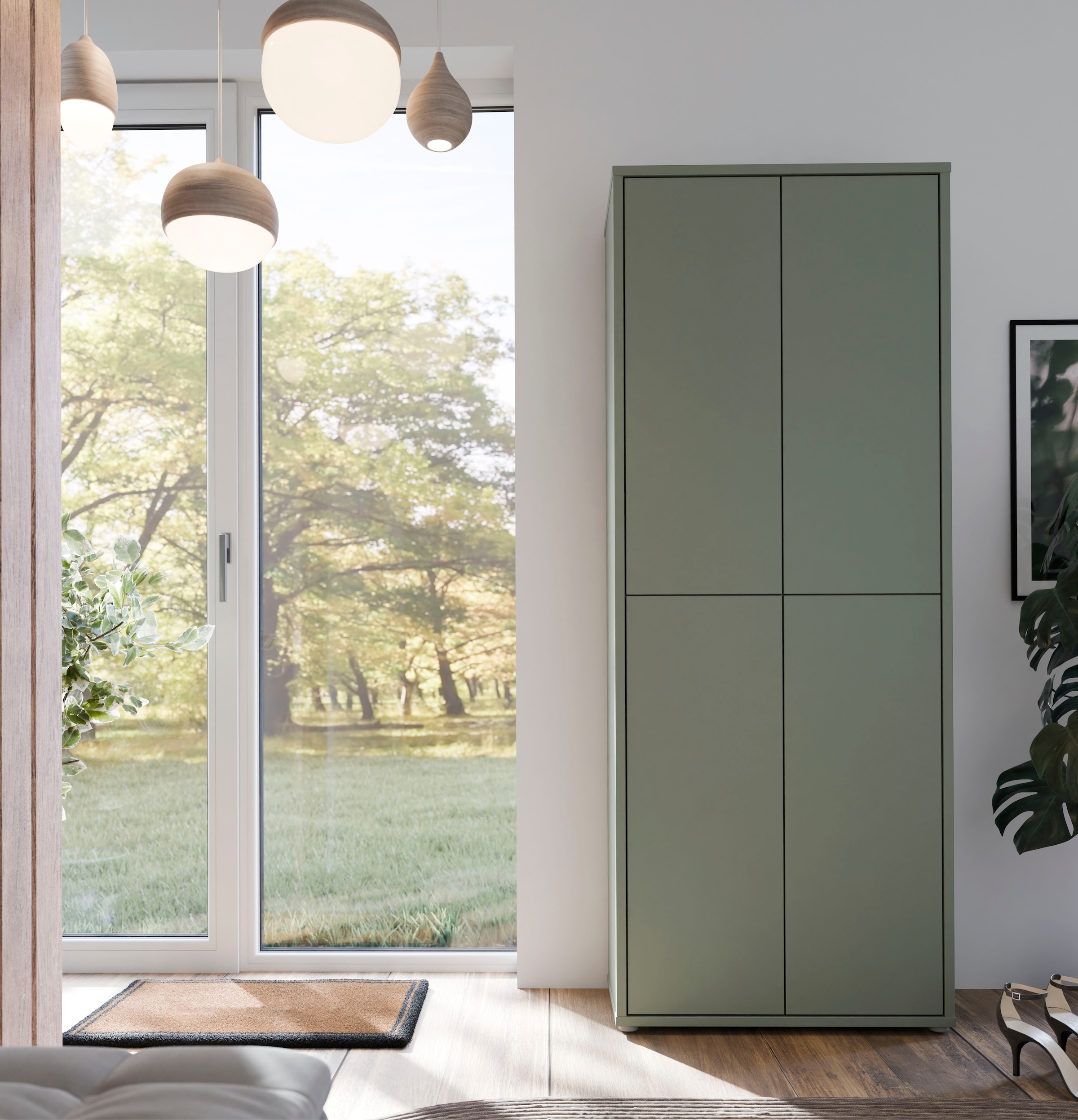FORTE Schuhschrank »Alice Springs«, (B/H/T 74,5/191,9/34,9 cm), Stauraumschrank, Mehrzweckschrank, Breite 74,5 cm, mit 8 Böden