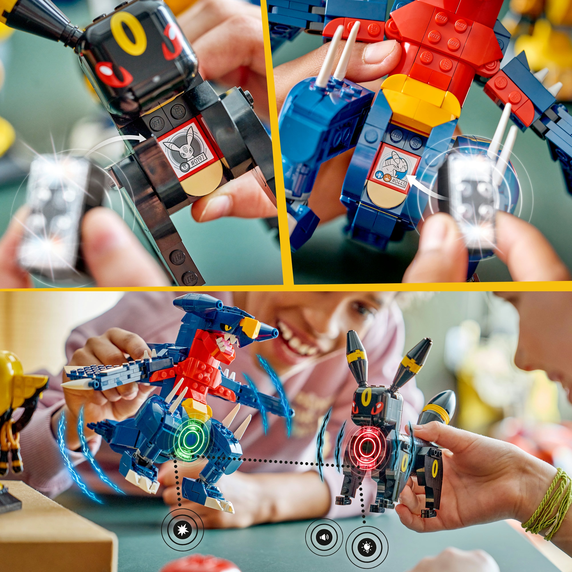 LEGO® Konstruktionsspielsteine »SMART Play: Nachtaras und Knakracks Duell um die Meisterschaft (72165)« LEGO Pokémon; Mit SMART Brick kombatibel (nicht enthalten)