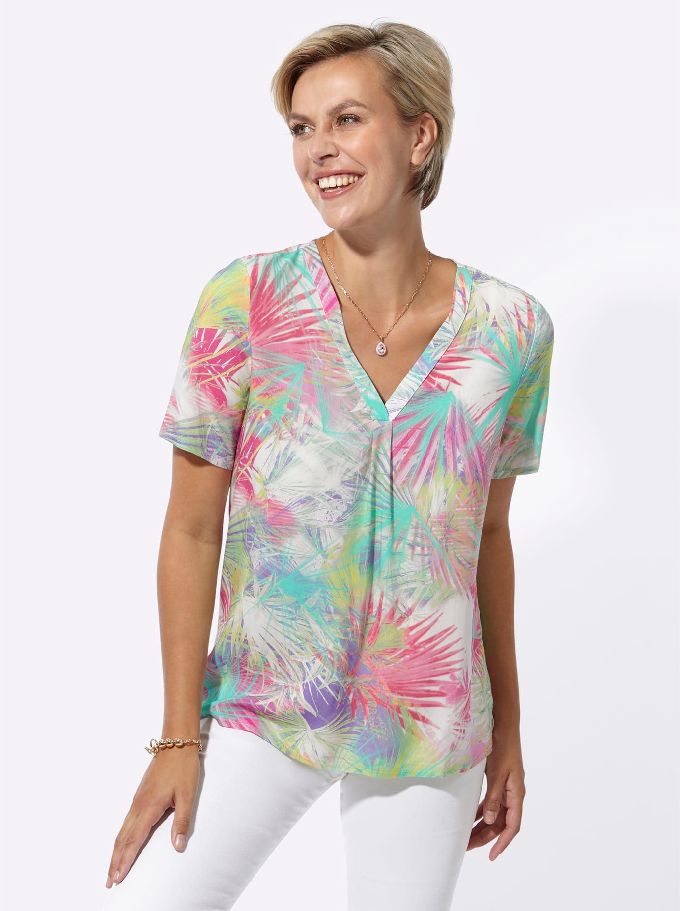 Classic Basics Kurzarmbluse