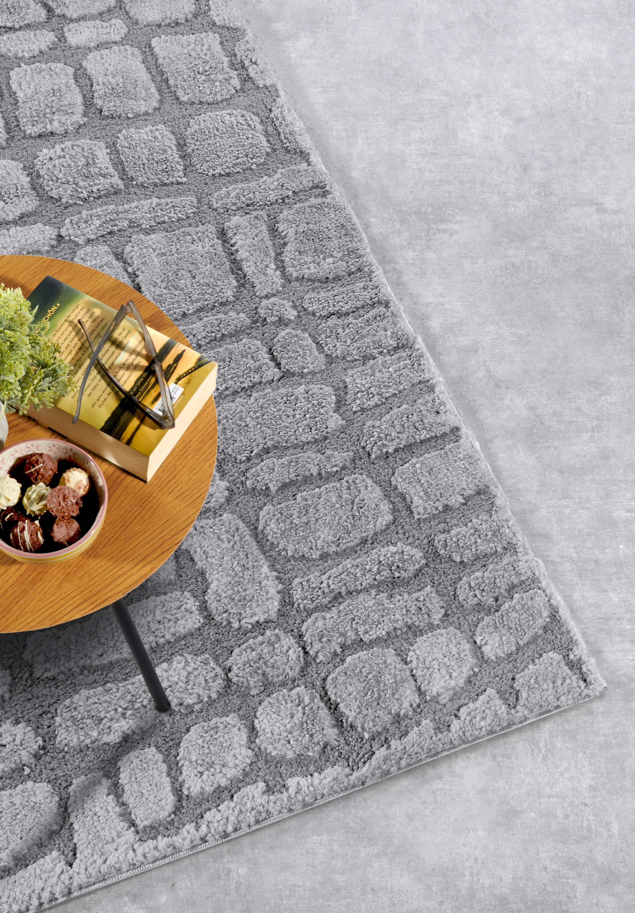 ELLE DECORATION Designteppich »Artistique«, rechteckig, 18 mm Höhe, Hochflor, Shaggy, Läufer, weich, Langflor, modern, Hoch Tief Effekt