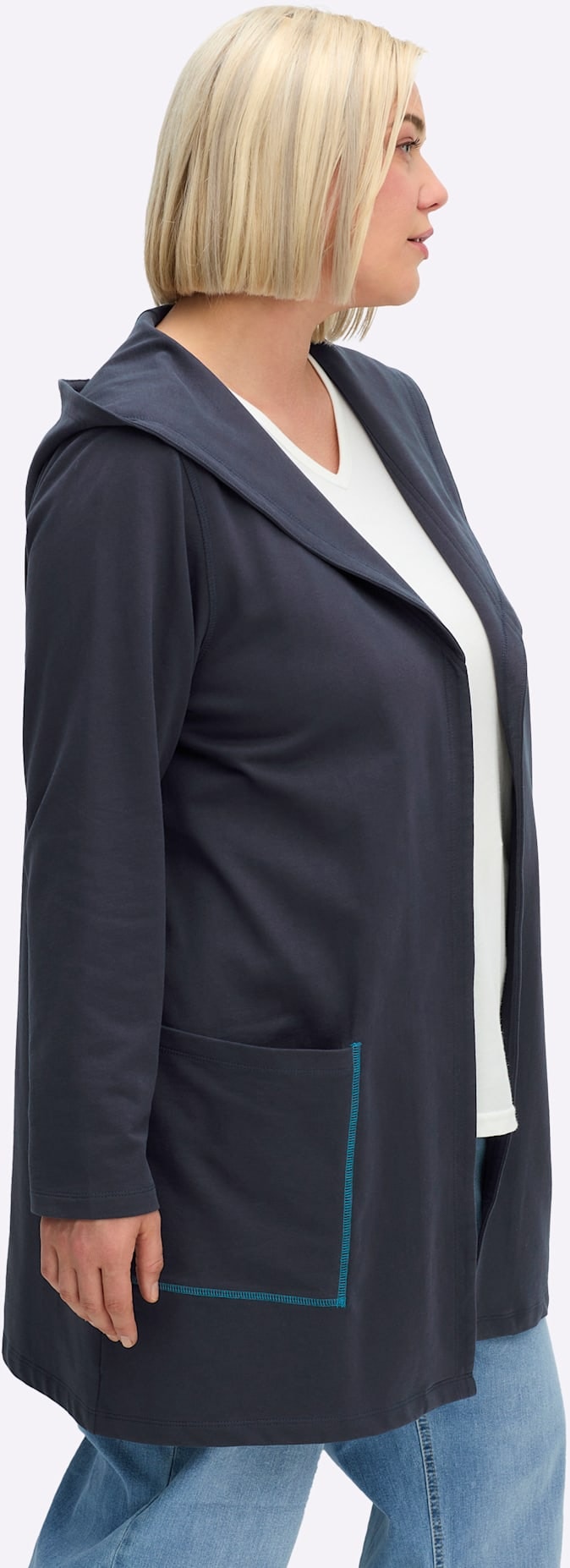 Sheego Shirtjacke »Sweatshirtjacke«, (1 tlg.)