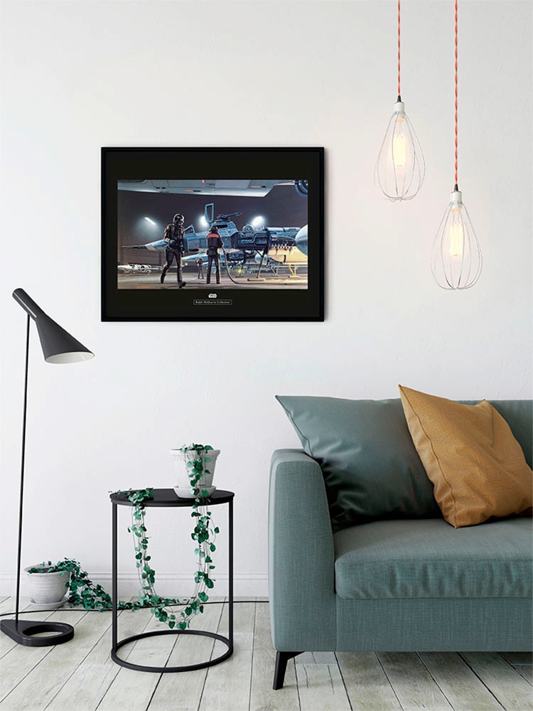Komar Bild »Star Wars Classic RMQ Yavin Y-Wing«, Star Wars, (1 St.), Wandbild zur Dekoration im Kinderzimmer - ohne Rahmen