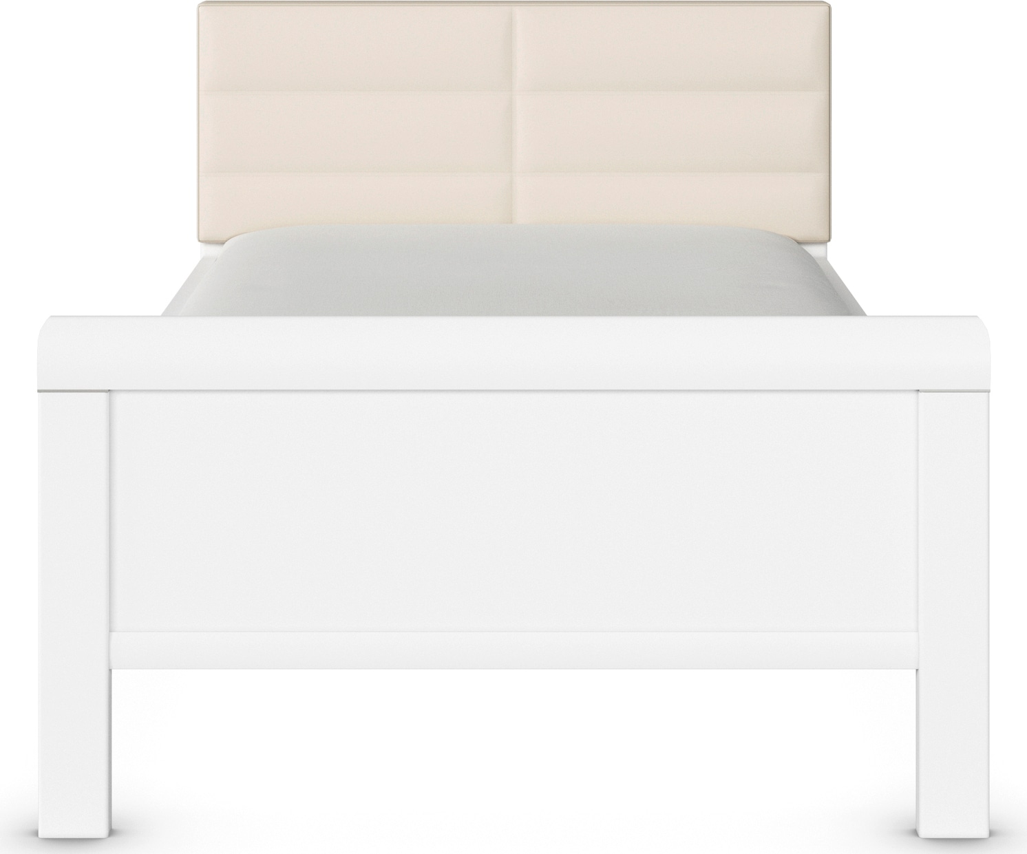 rauch Bett »Bett Einzelbett Stollenbett EVELYN« in Komforthöhe mit Polsterkopfteil in elegantem Stil MADE IN GERMANY