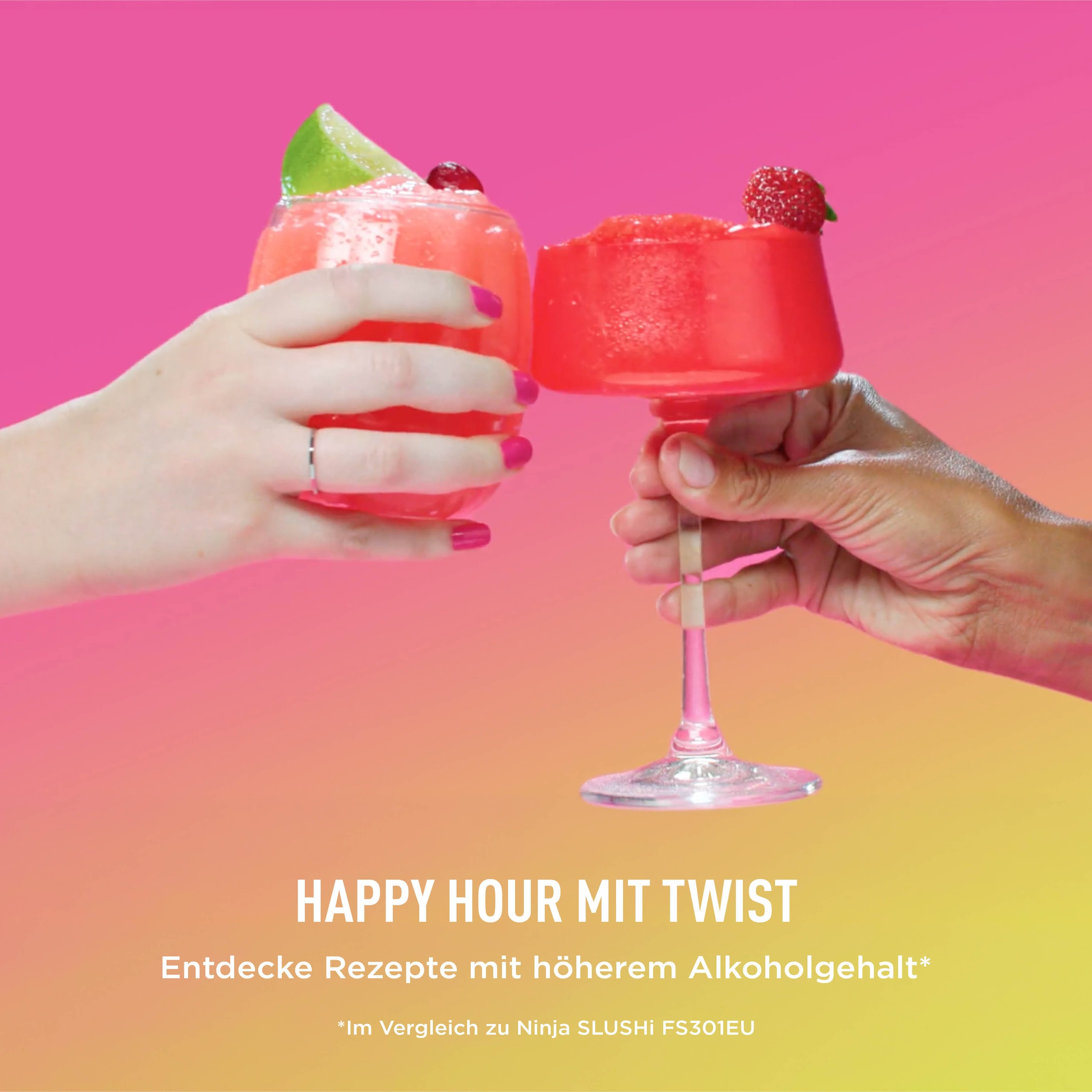 NINJA Slush-Eismaschine »SLUSHi Twist, 2-in-1 SLUSHi Maschine, Dual-SlushAssist-Technologie« 1,42 l 500 W 2 Behälter für gleichzeitige Zubereitung von zwei Geschmacksrichtungen