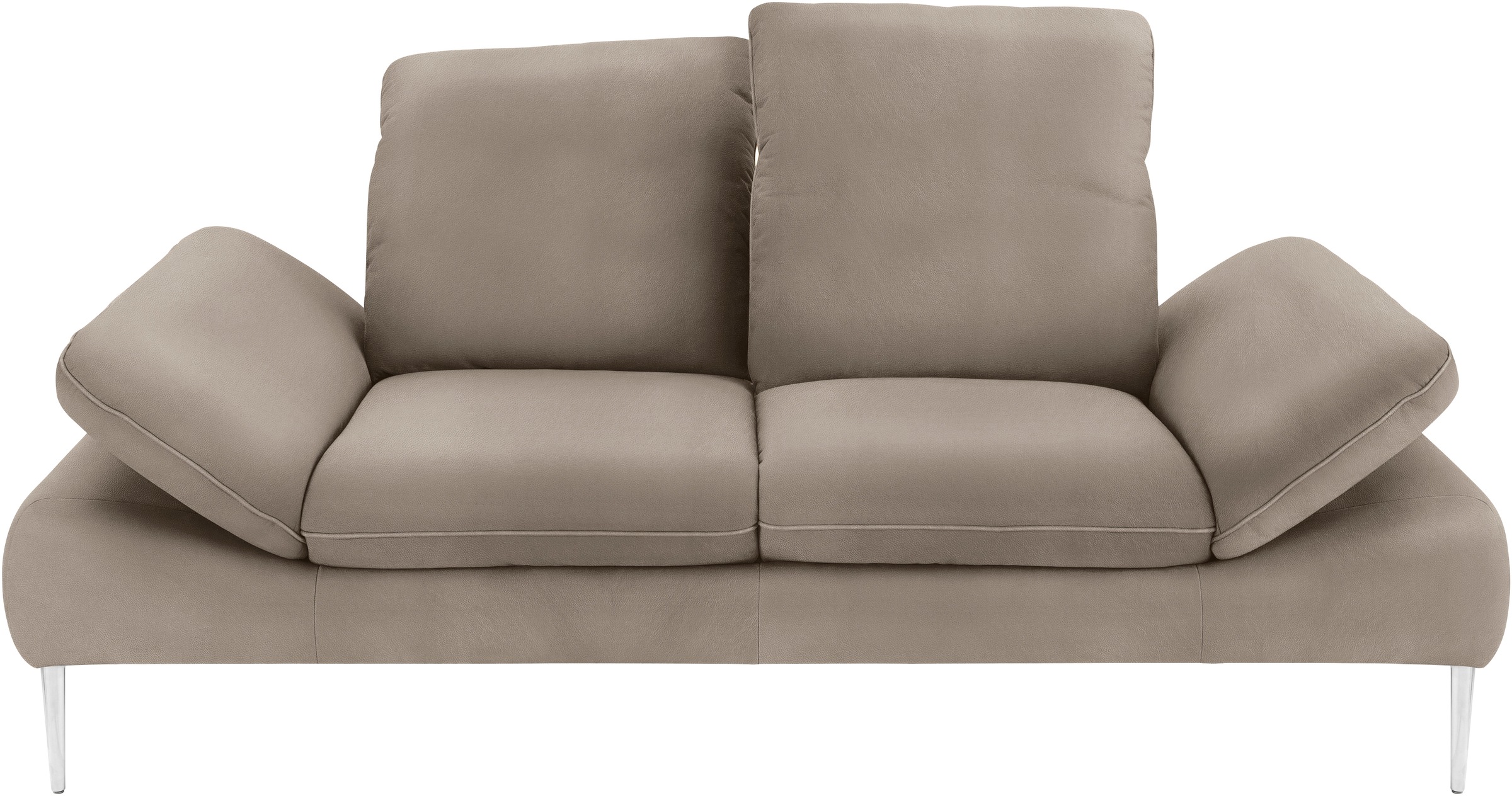 W.SCHILLIG 2-Sitzer »enjoy&MORE«, mit Sitztiefenverstellung, Füße silber matt, Breite 202 cm