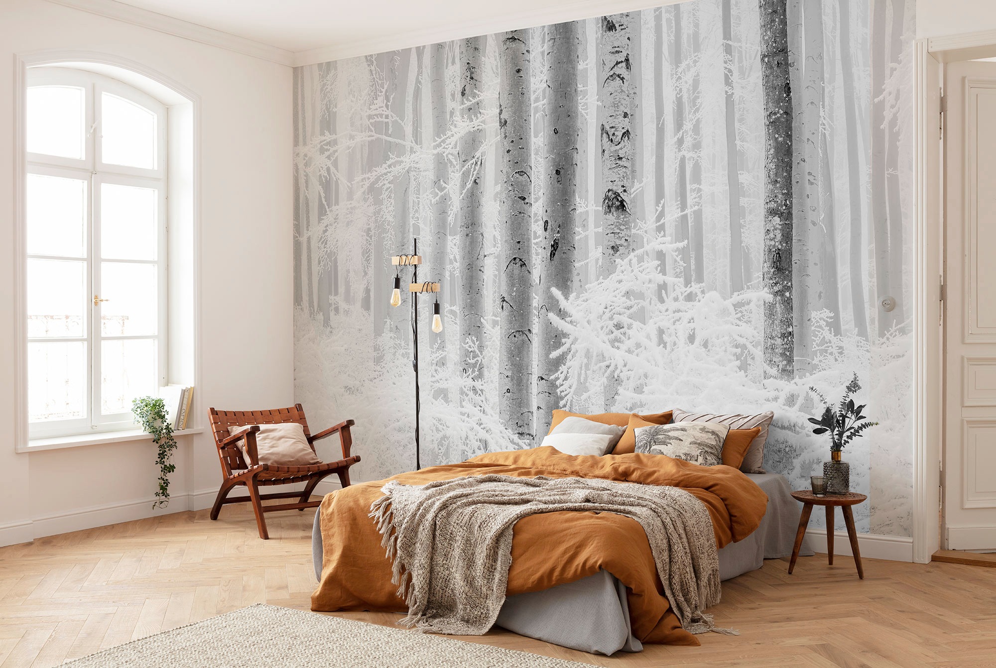 Komar Vliestapete »Digitaldruck Vlies - Winter Wood - Größe 400 x 280 cm«, bedruckt, Wohnzimmer, Schlafzimmer