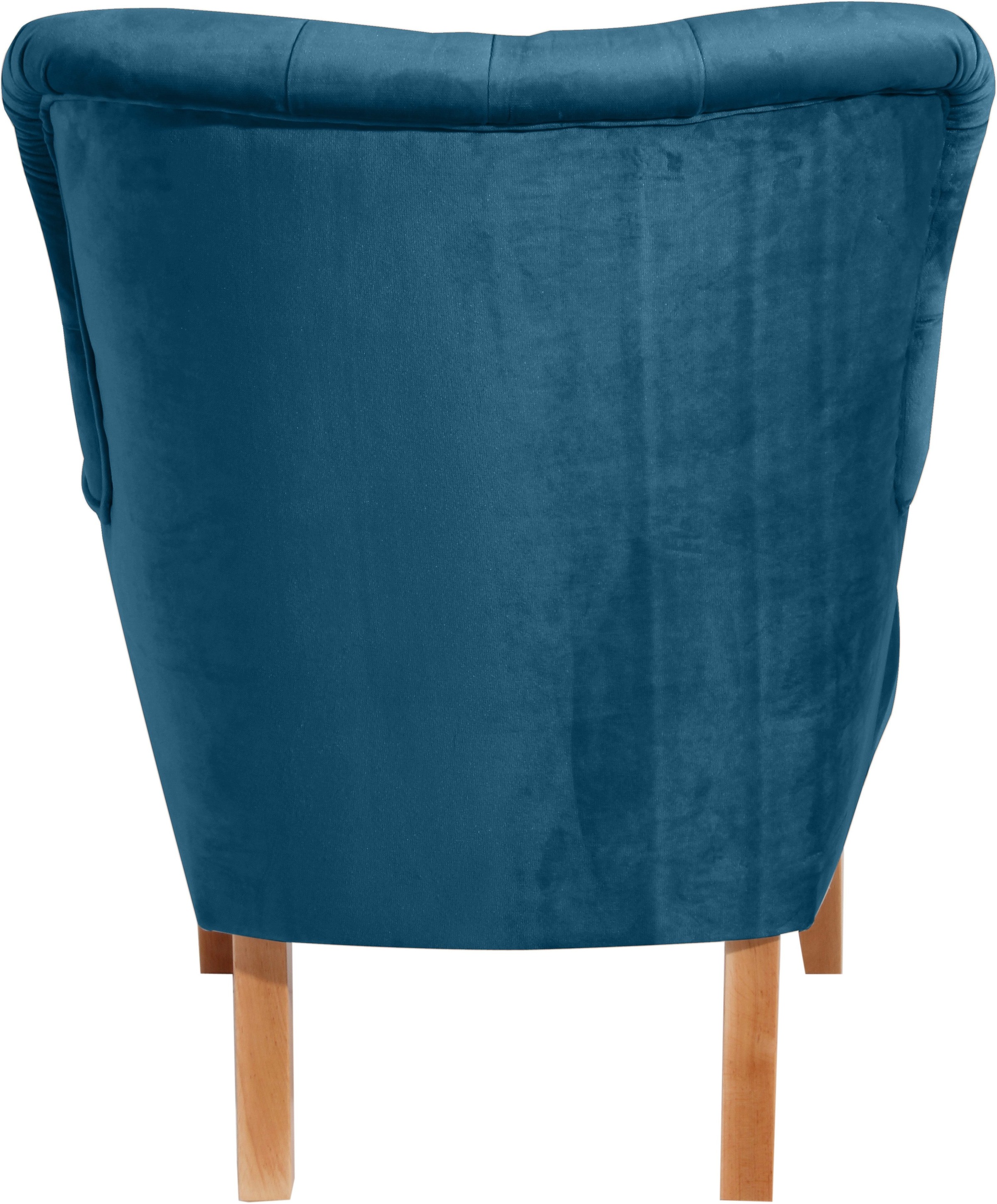 Max Winzer® Chesterfield-Sessel »Bradley, Loungesessel, Chesterfield Optik in aktuellen Farben, bequem«, hohe Rückenlehne mit edler Knopfheftung, Retro und modern, hoher Fuß