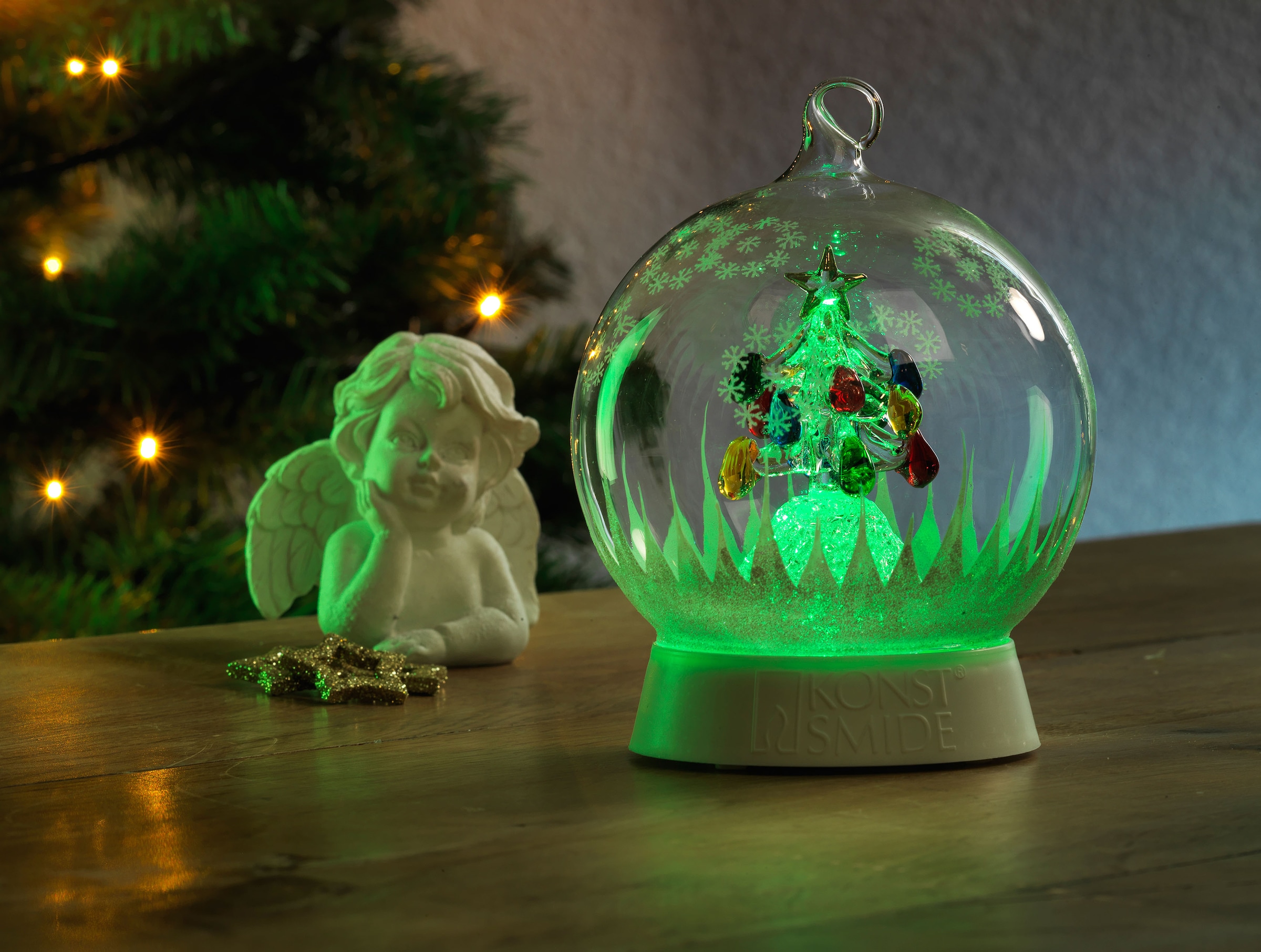 KONSTSMIDE LED OTTO Dekolicht Glaskugel 1 »Weihnachtsdeko«, Weihnachtsbaum bestellen flammig-flammig, bei