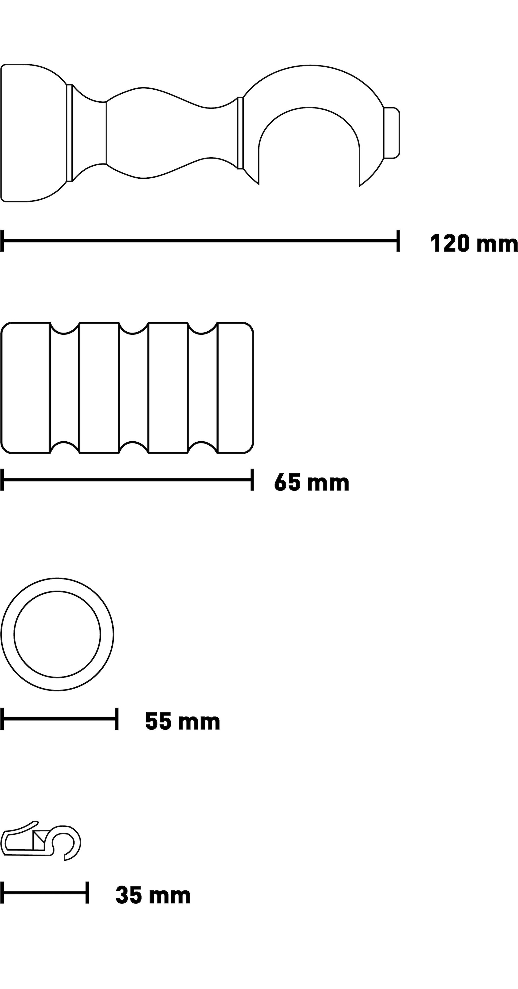 SN DECO GROUP Gardinenstange »Pisa« 1 läufig-läufig Fixmaß