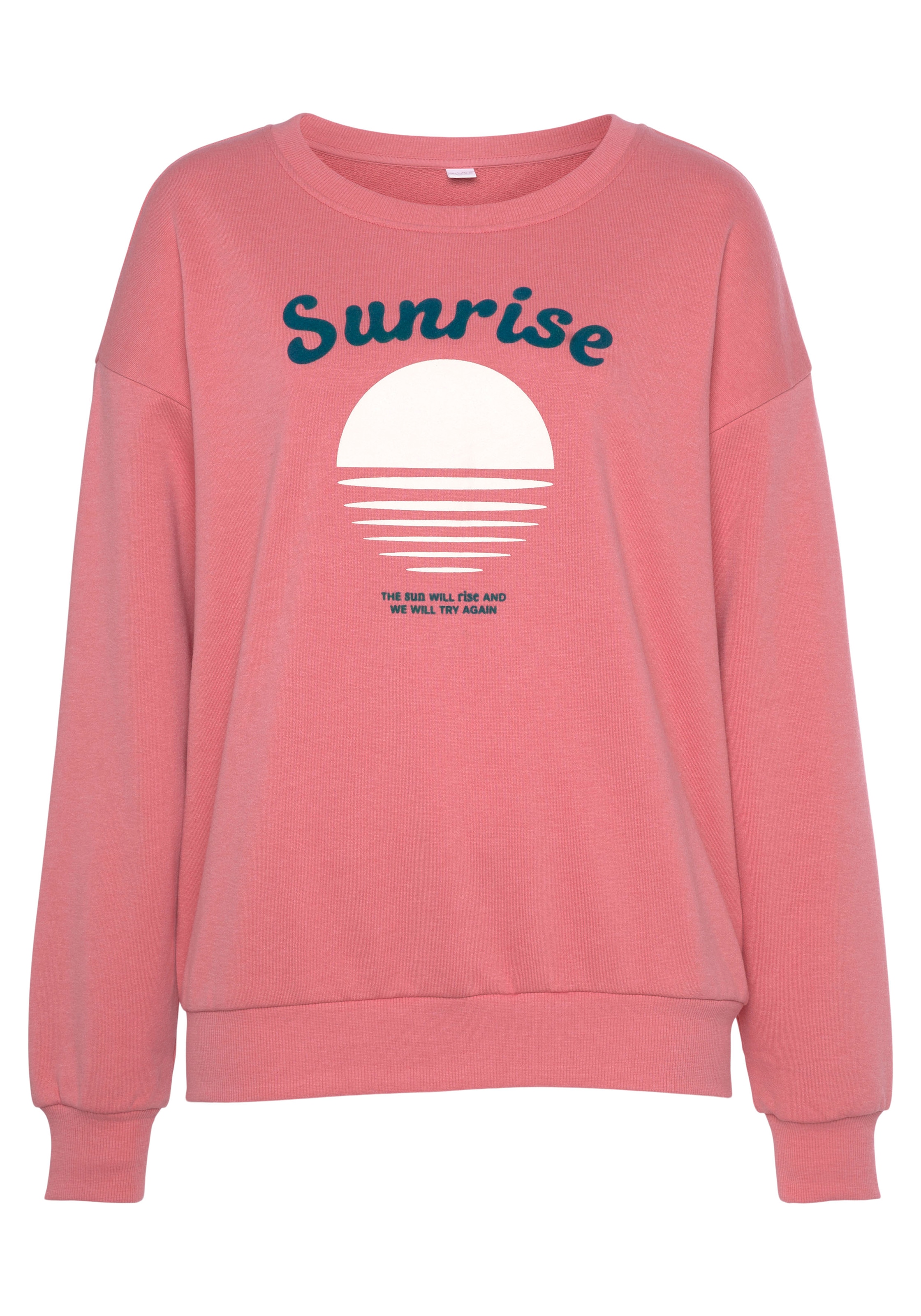 Vivance Sweater, mit schönem Frontprint, Loungewear