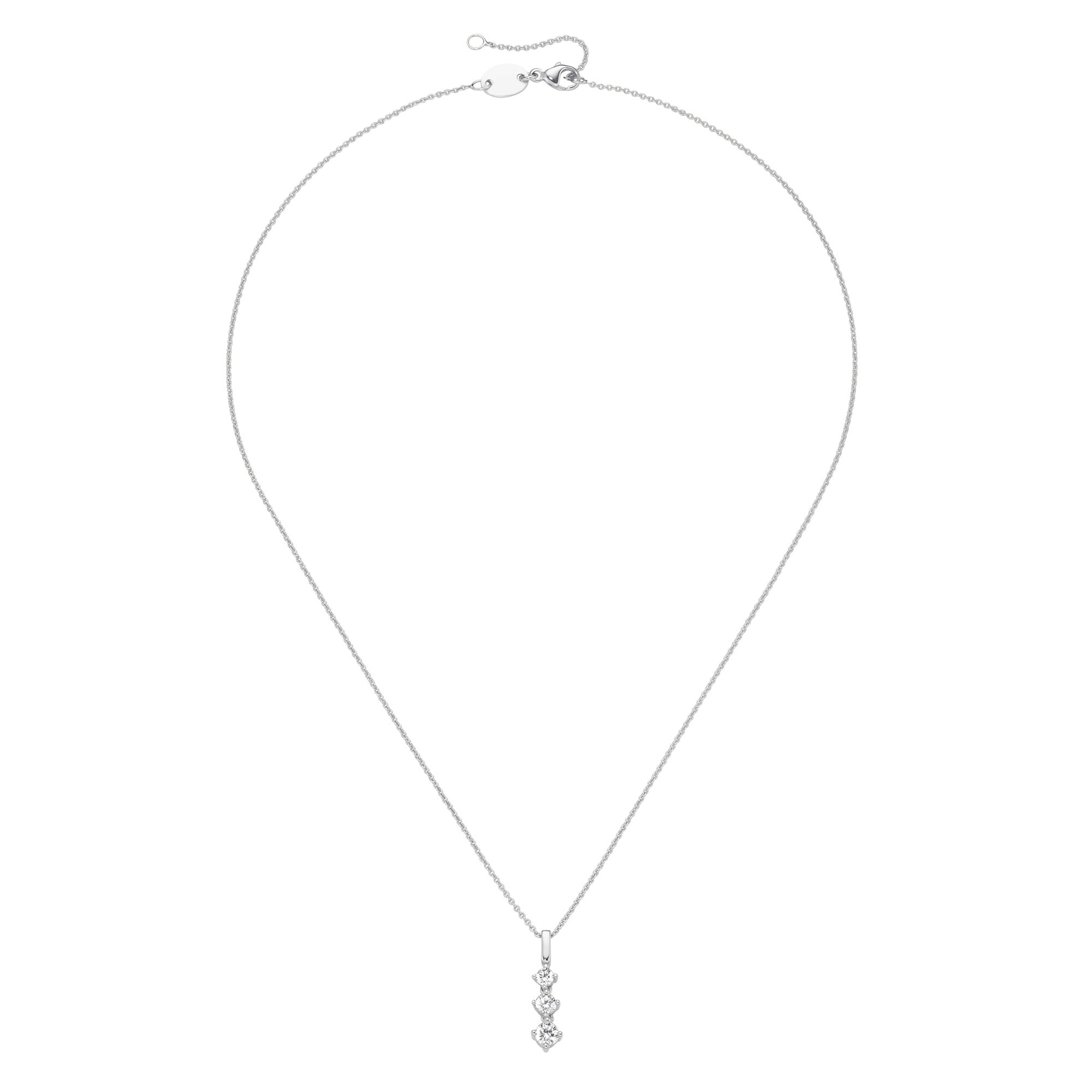 Smart Jewel Kette mit Anhänger »Kette Anhänger mit Zirkonia, Silber 925«