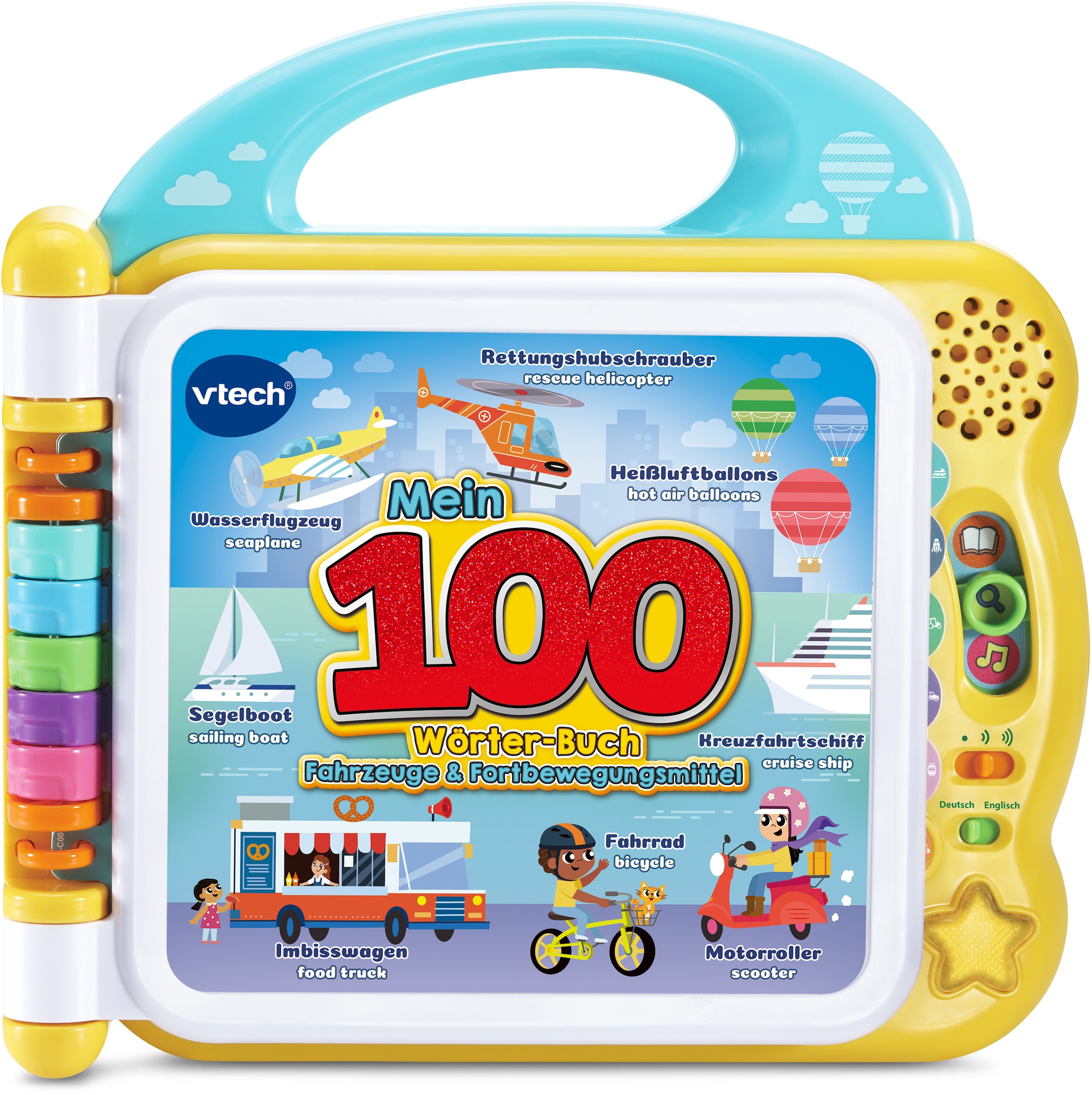 Vtech® Bilderbuch »VtechBaby, Mein 100-Wörter-Buch: Fahrzeuge & Fortbewegungsmittel«, mit Sound