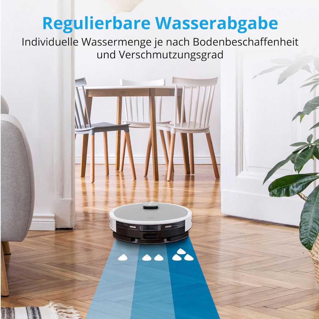 Medion® Nass-Trocken-Saugroboter »Saug- und Wischroboter mit Absaugstation (X21 SW),«