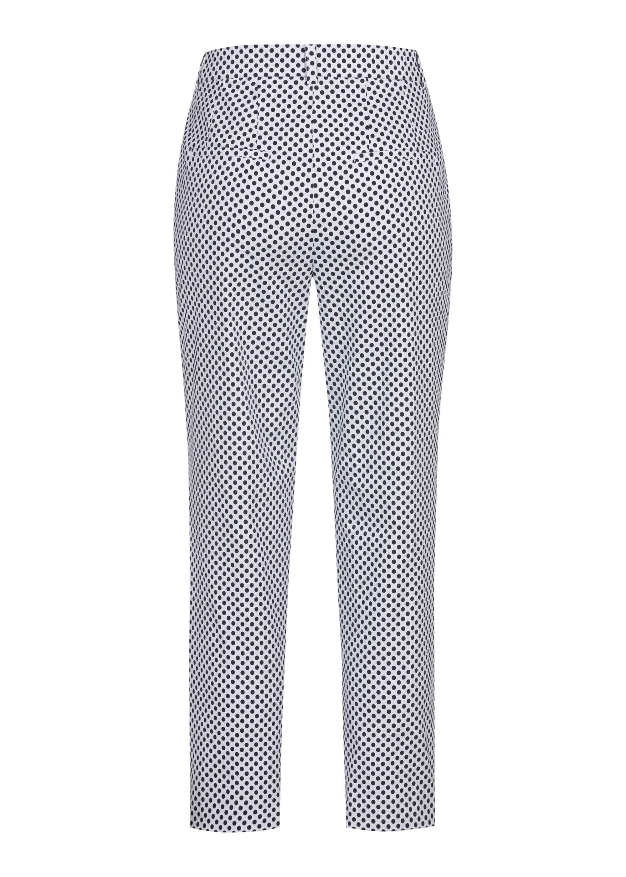 Stehmann Stoffhose, mit Minimal-Punkte-Print